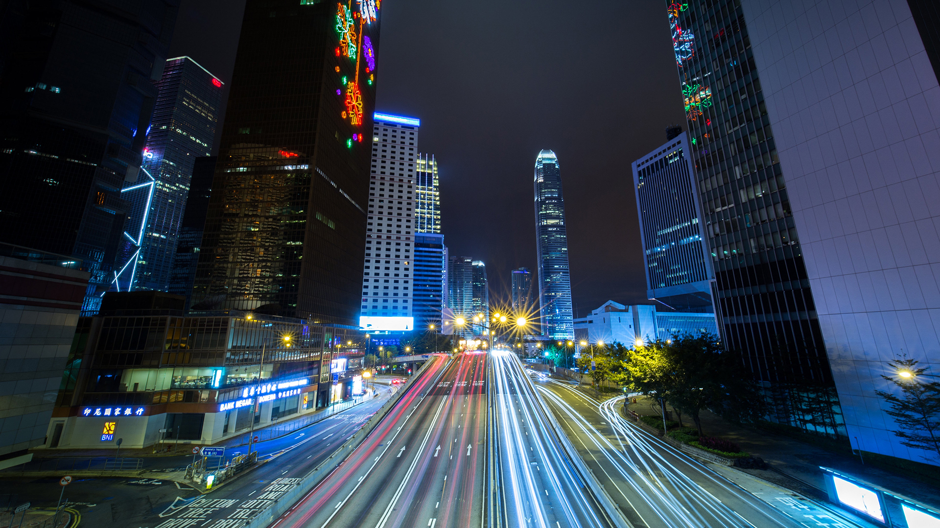 城市夜景 香港   城市夜景