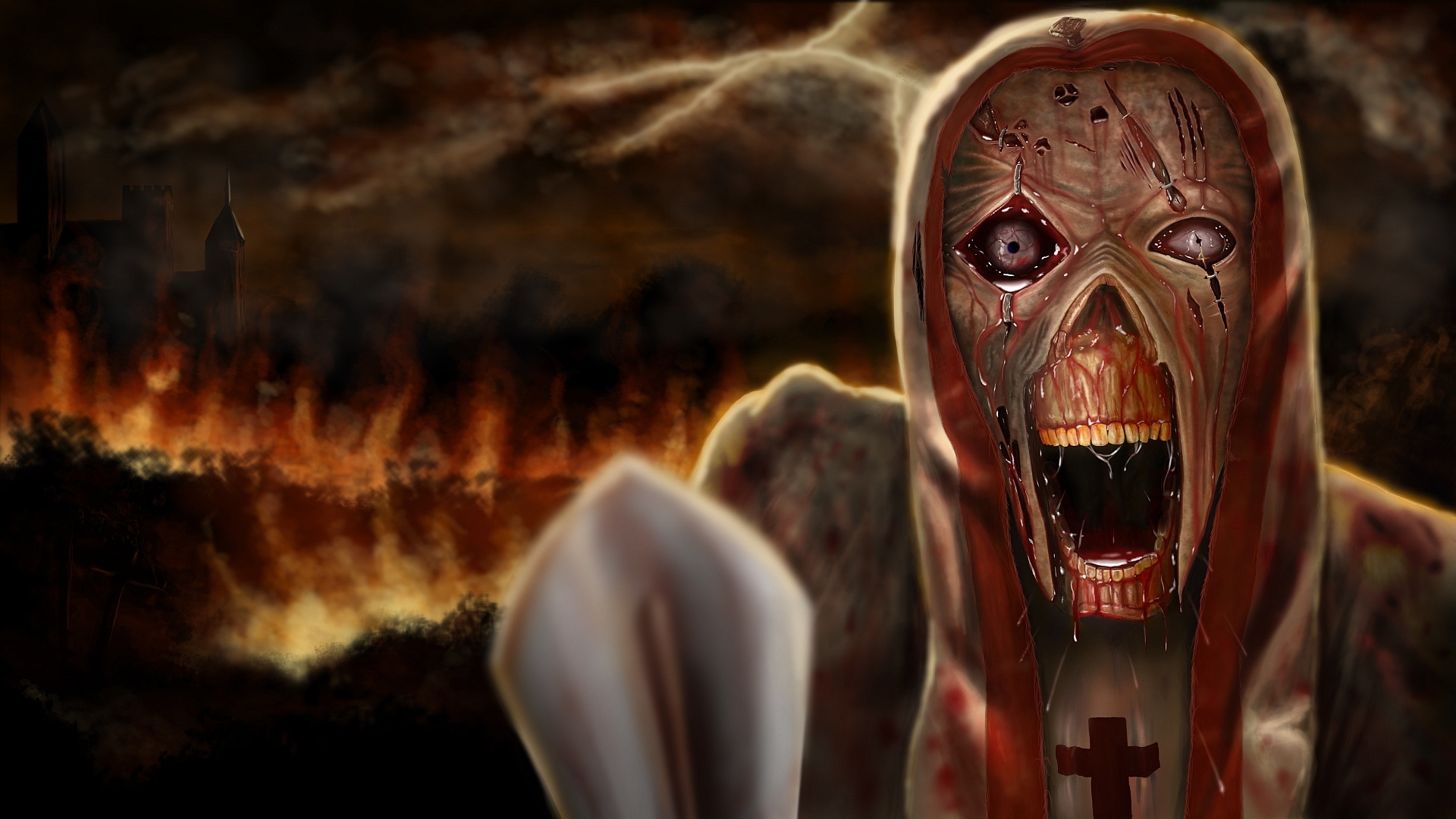 恐怖 骷髅 僵尸