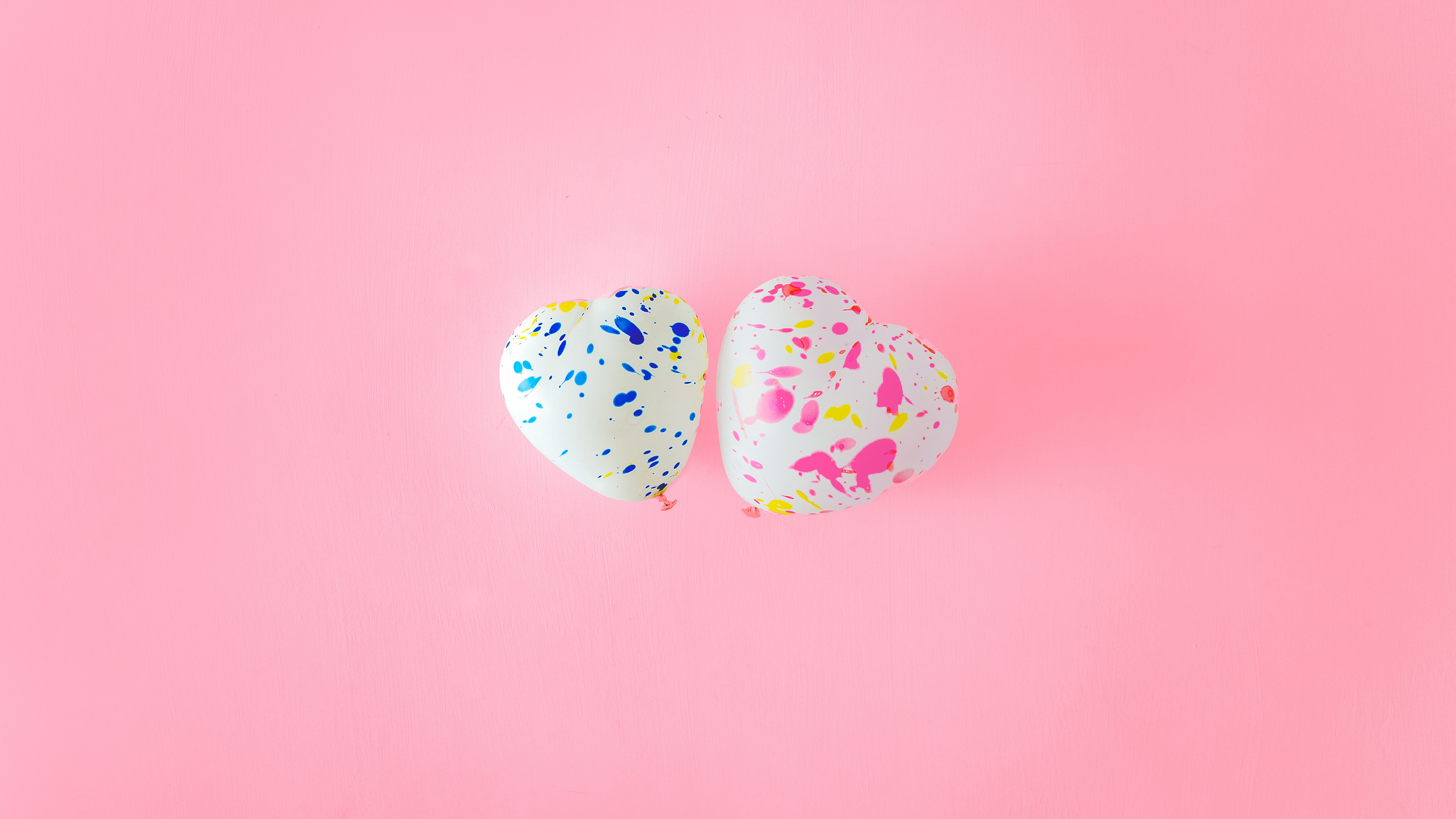 爱情 气球 粉色 4k