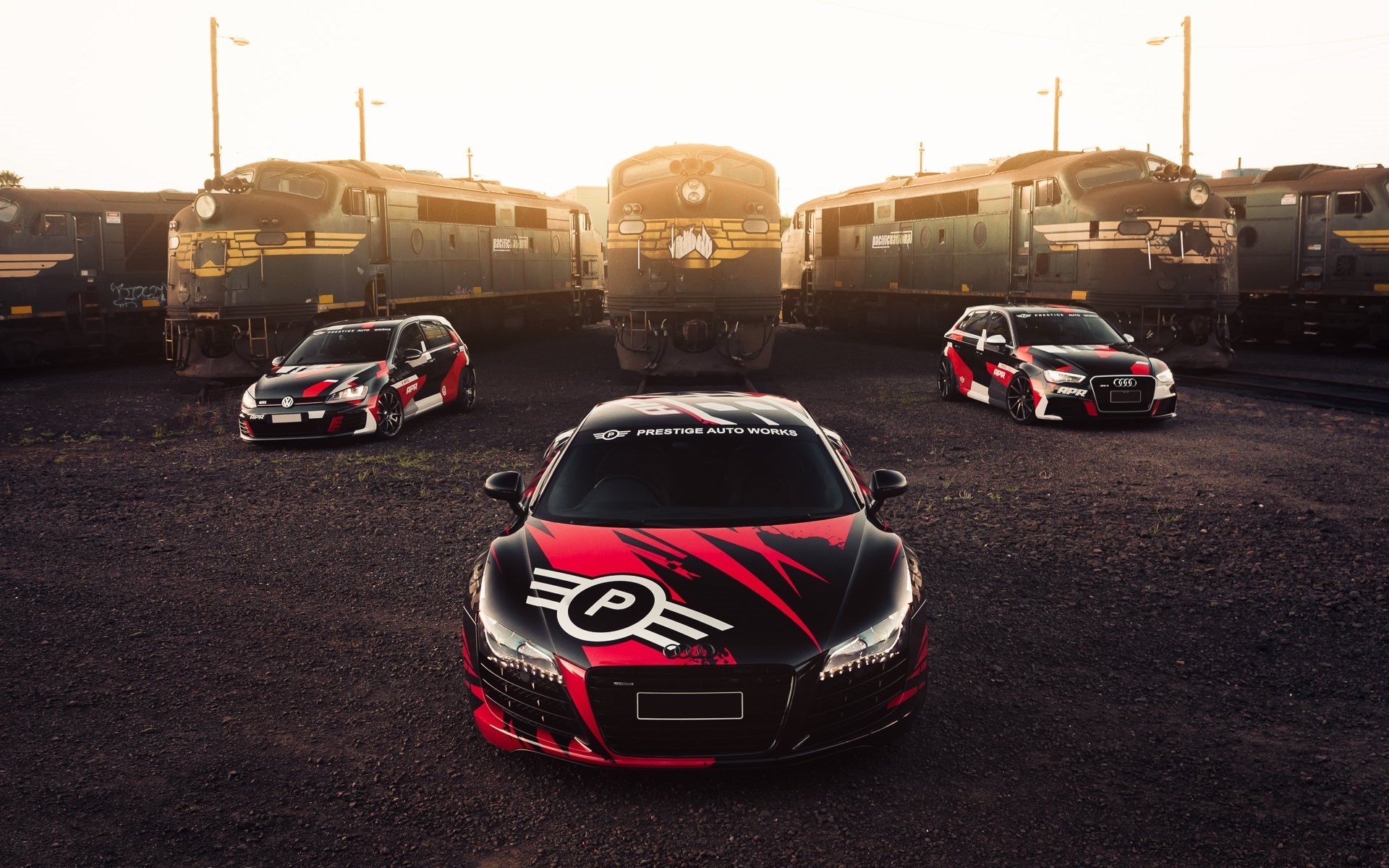 奥迪 R8 超级跑车 火车头