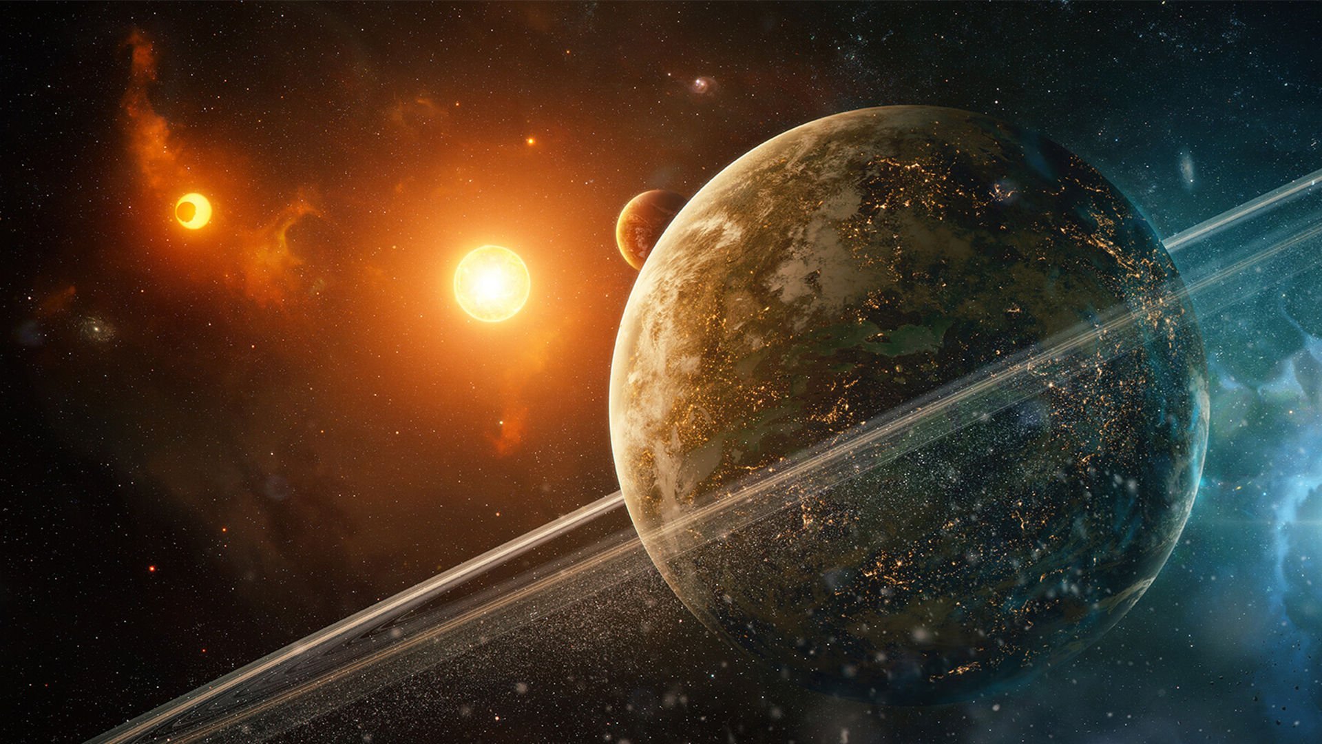 主机游戏 太空 卫星 太阳