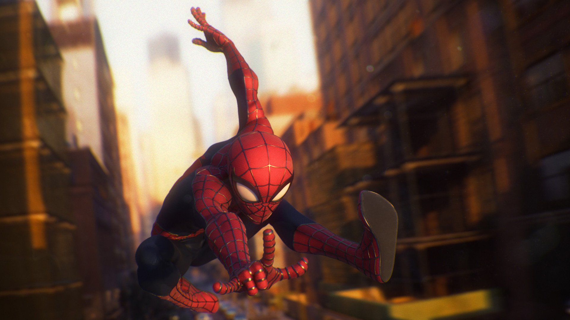 主机游戏 蜘蛛侠 城市飞行