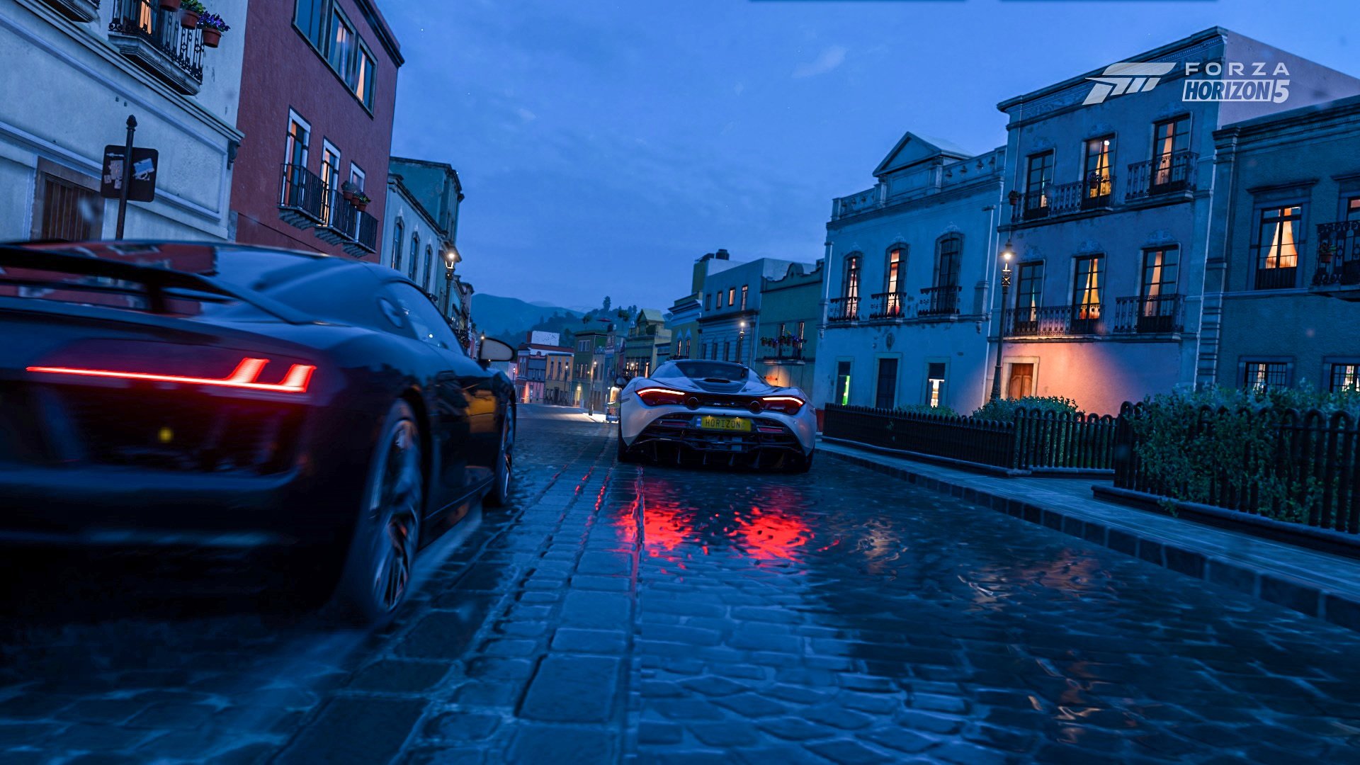 赛车 夜幕下 速度