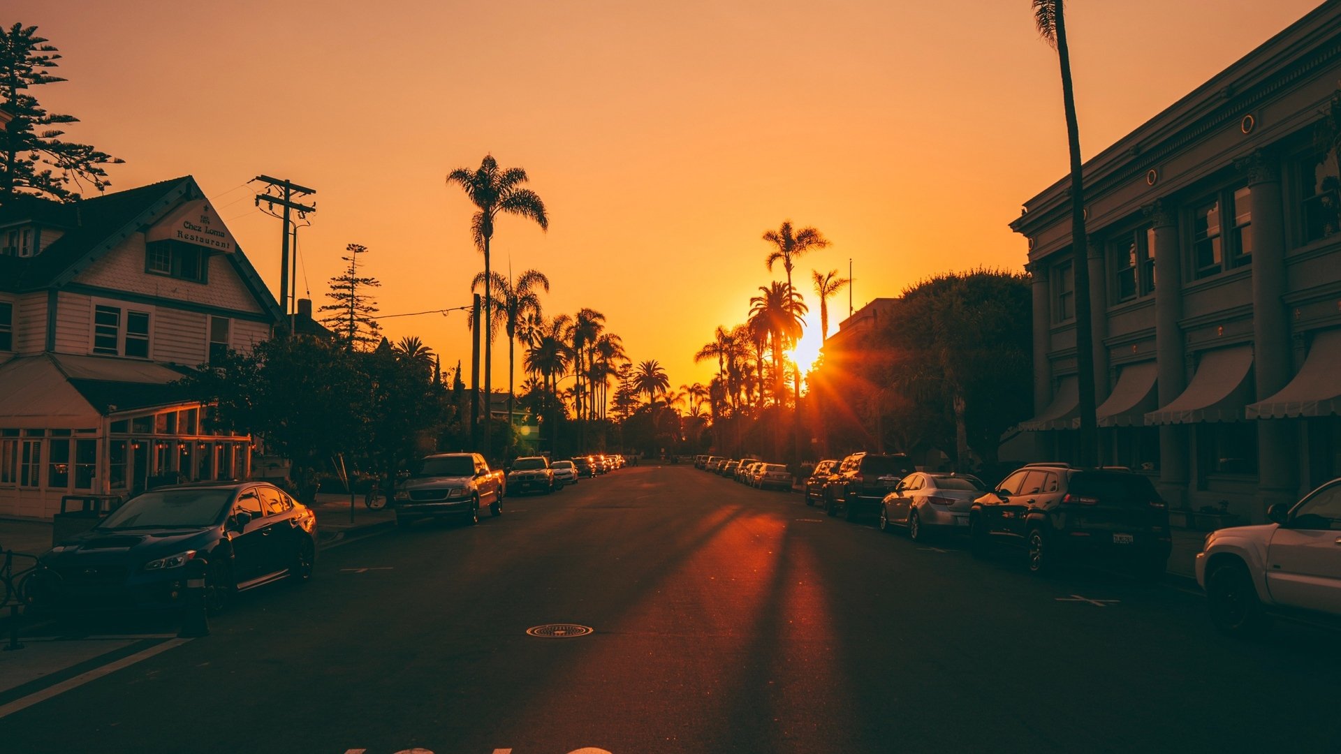 都市风景 夕阳