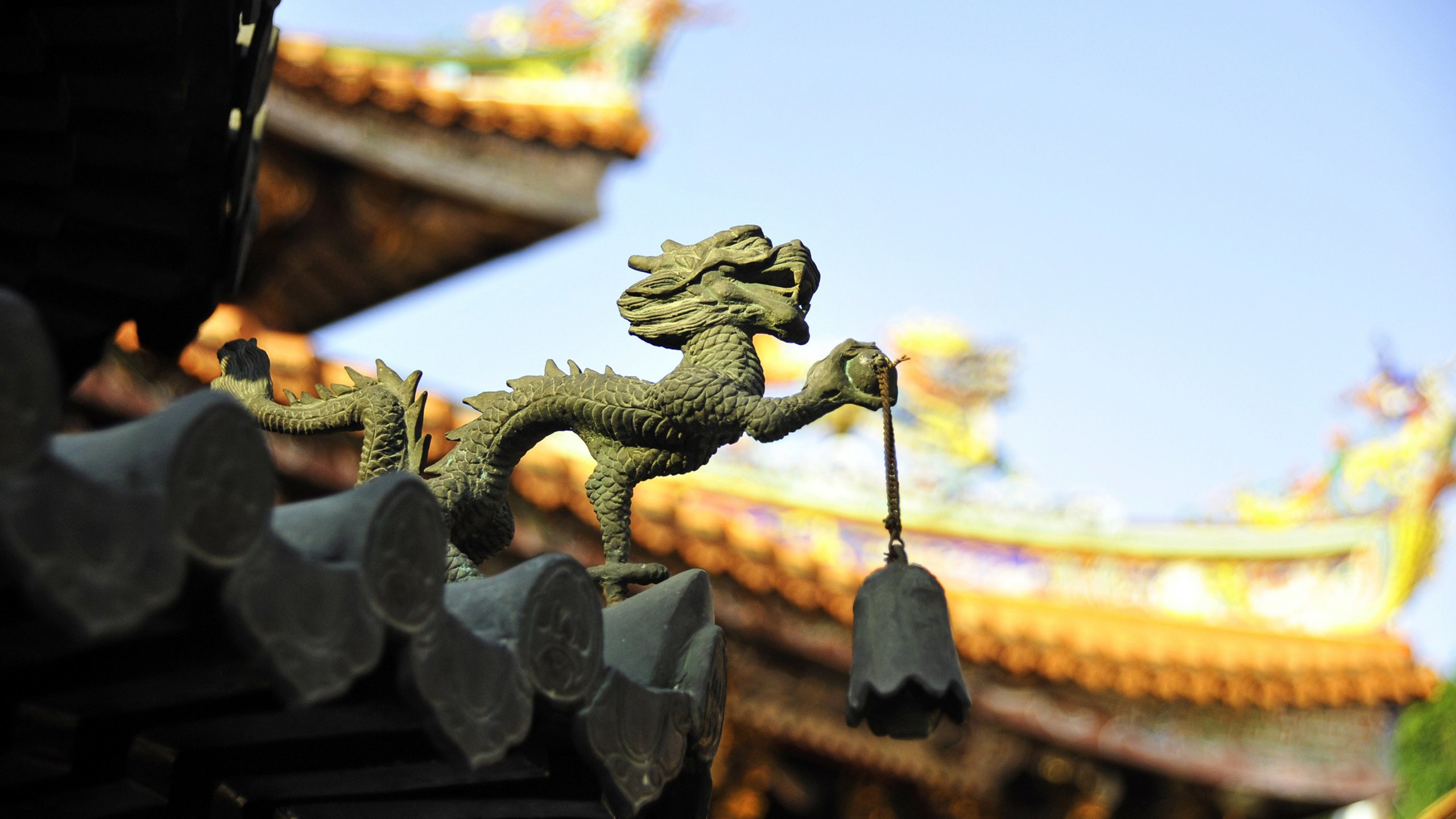 紫禁城 楼阁 龙 铃铛