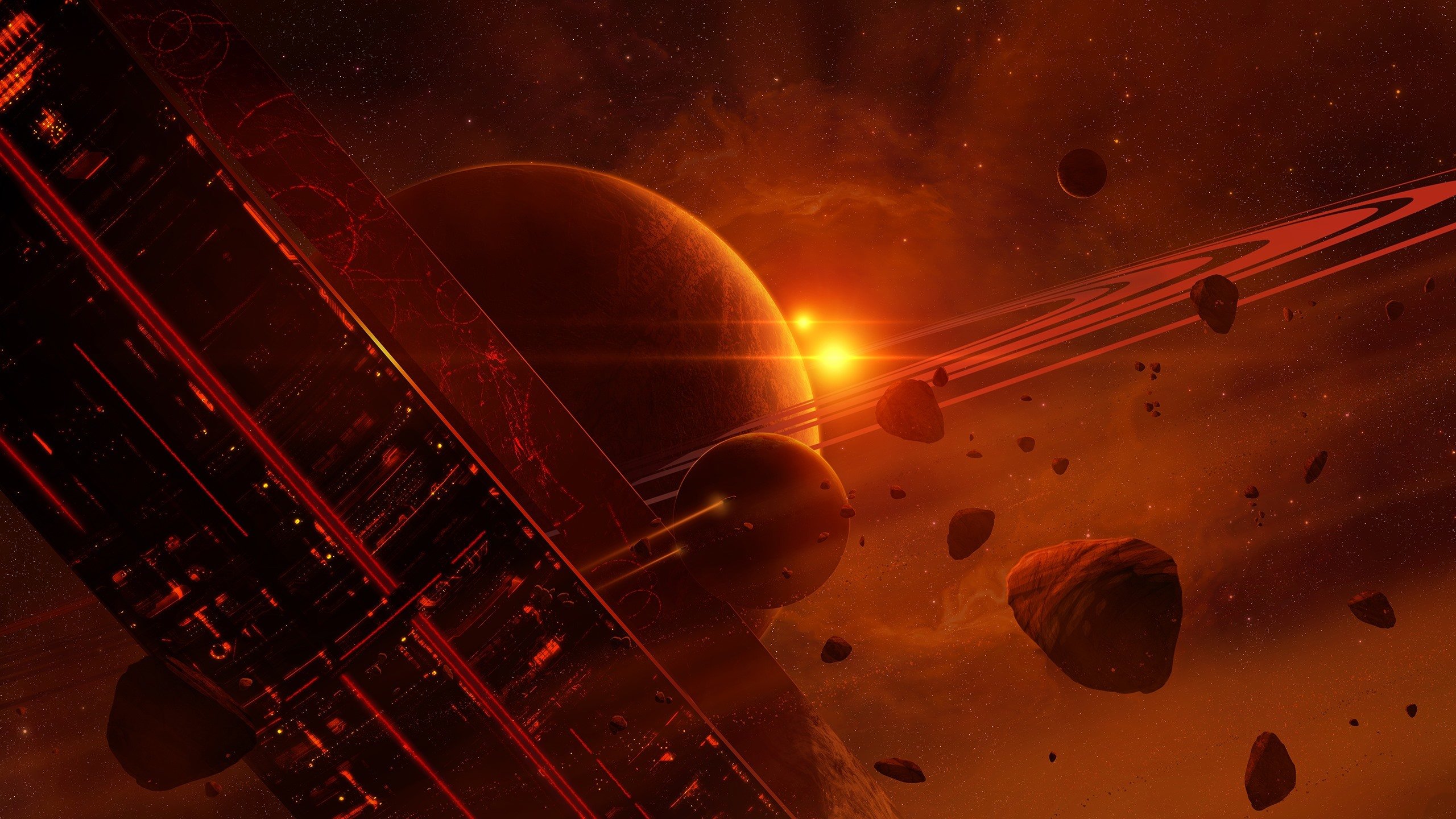 飞船 空间站 宇宙 太空 陨石