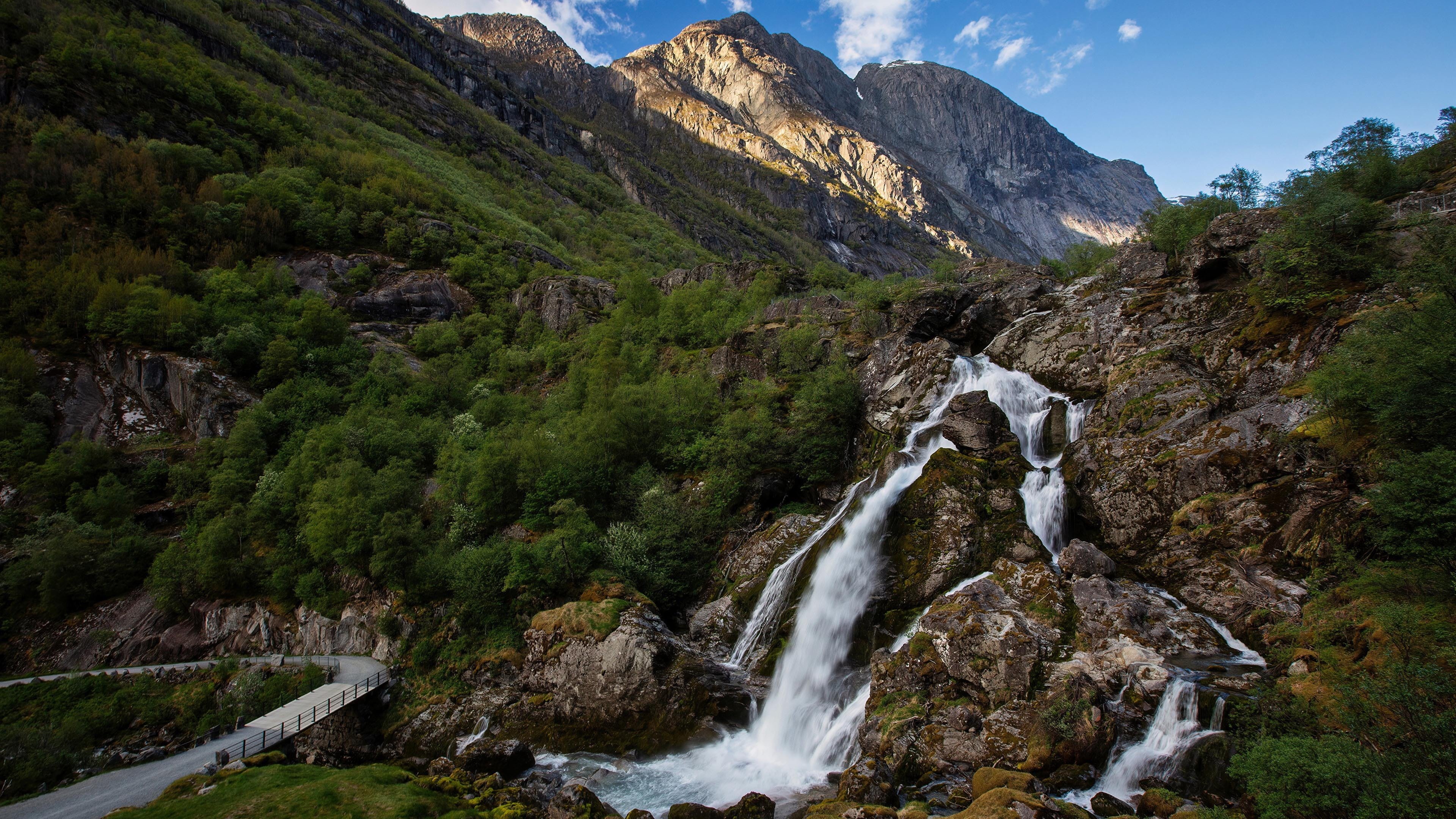 自然风光 高山流水 小溪
