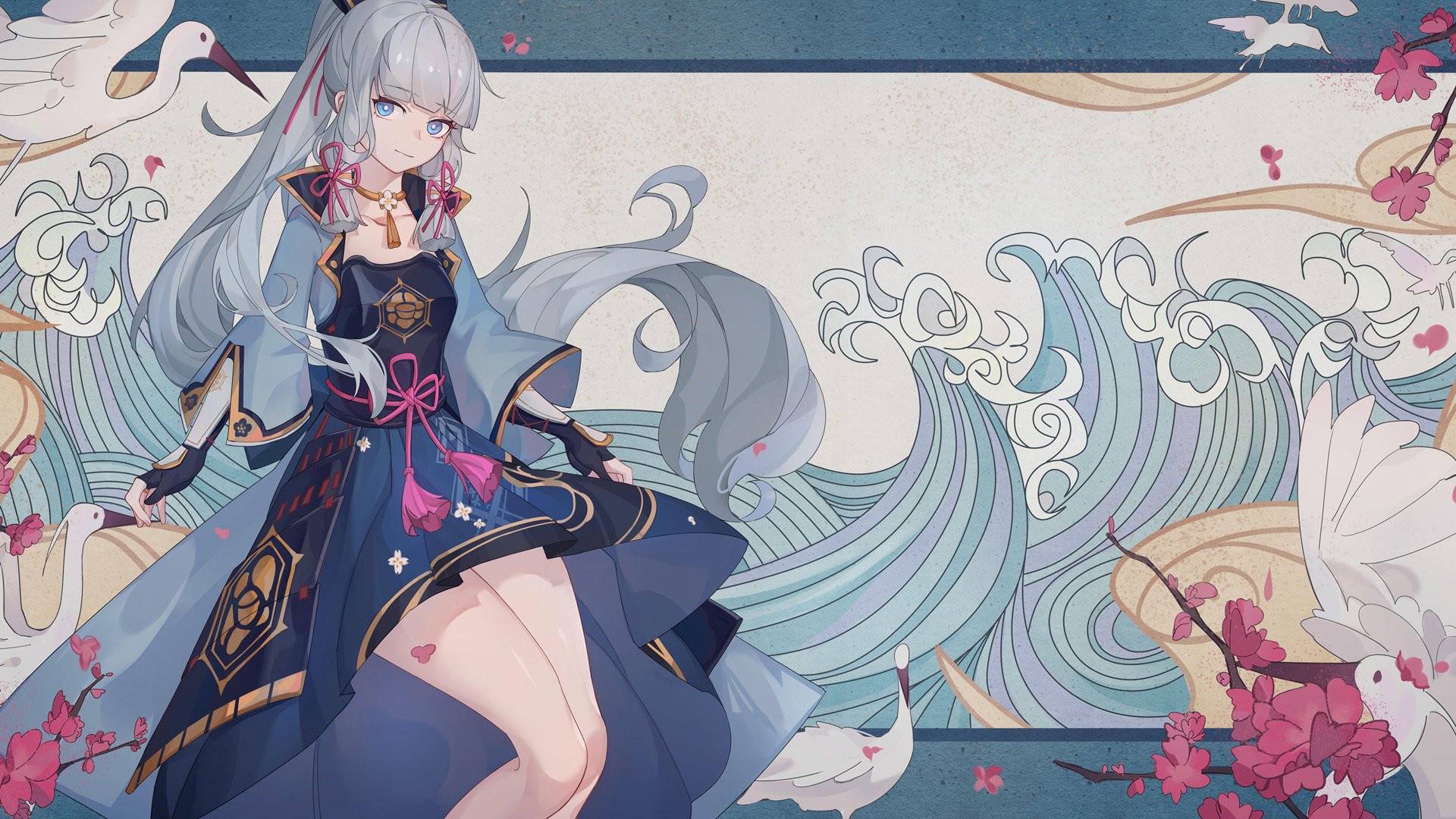 神里绫华 美腿 中国风 原神