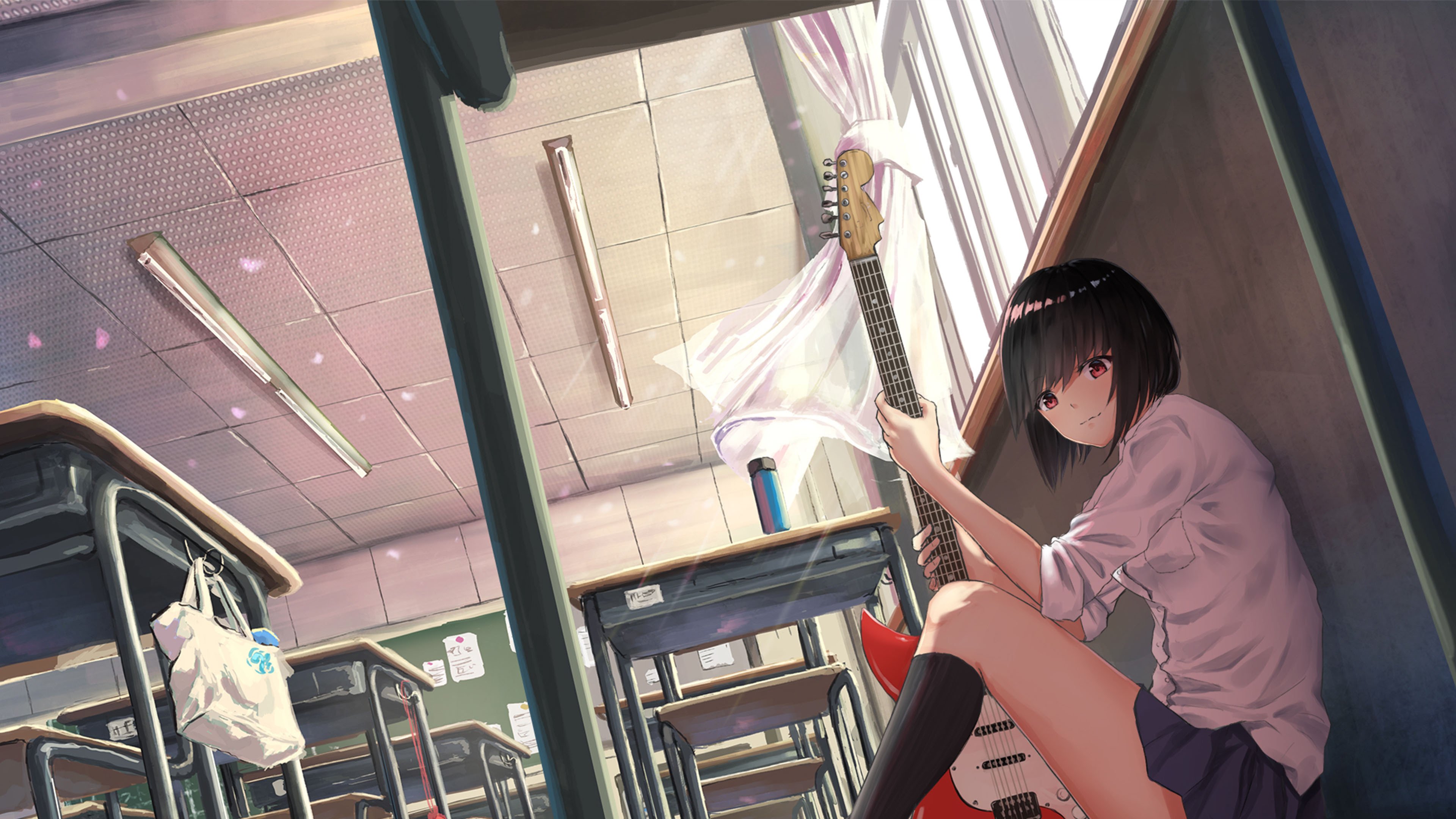 教室 吉他 贝斯 风