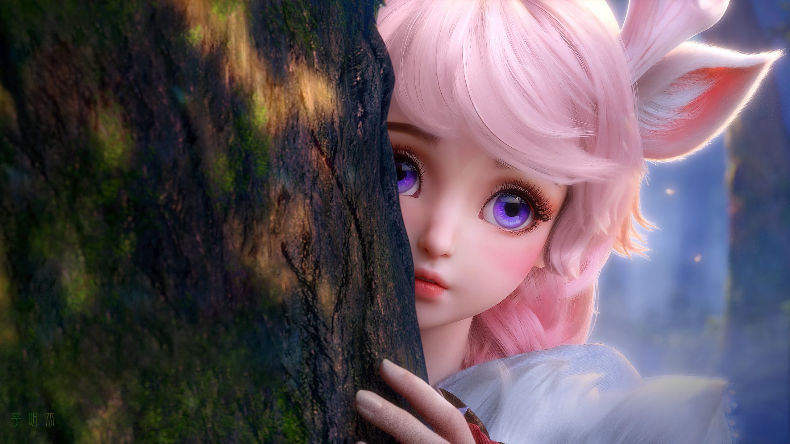 王者荣耀 妲己 大眼睛 狐狸