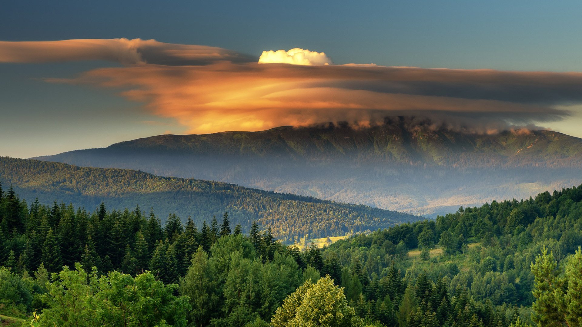 自然风光 火山喷发 天空 蘑菇云