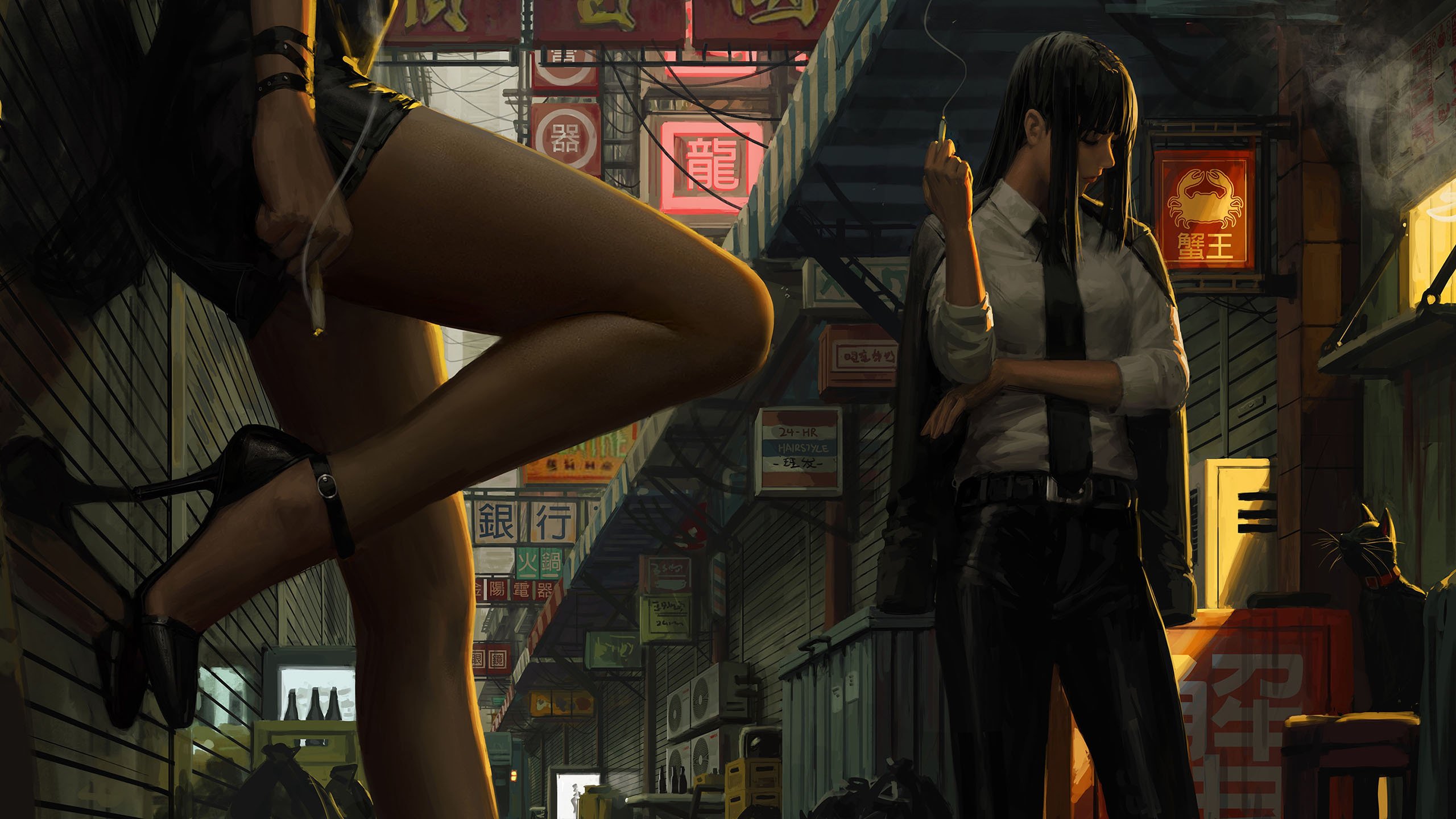 丝袜 高跟鞋 招牌 城市 大佬