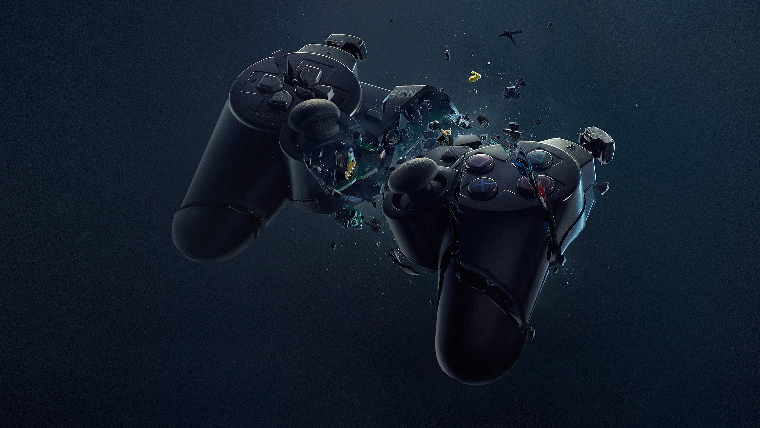 游戏手柄 破碎 不玩游戏