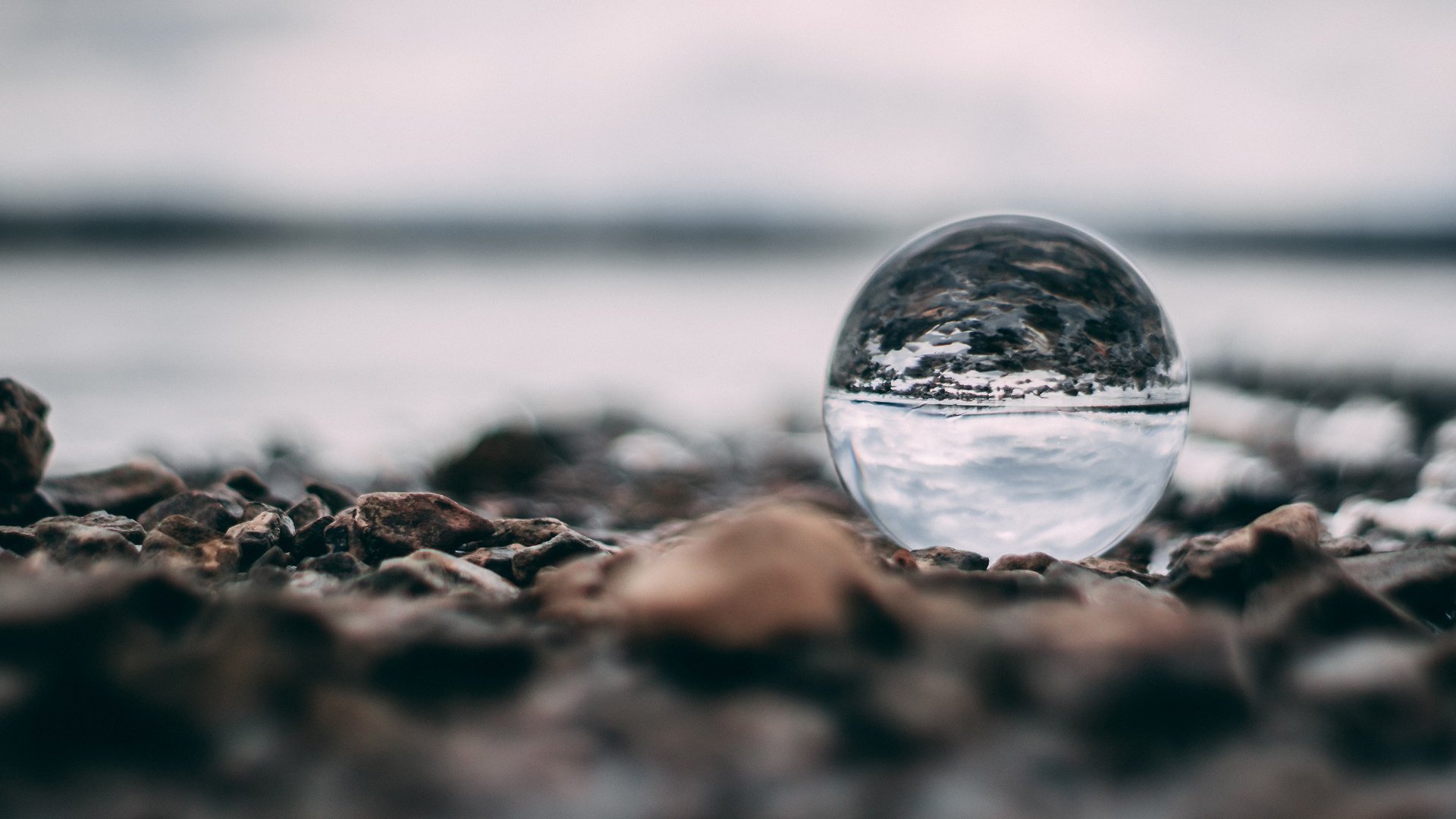 海洋天堂 水晶球 海滩 倒影