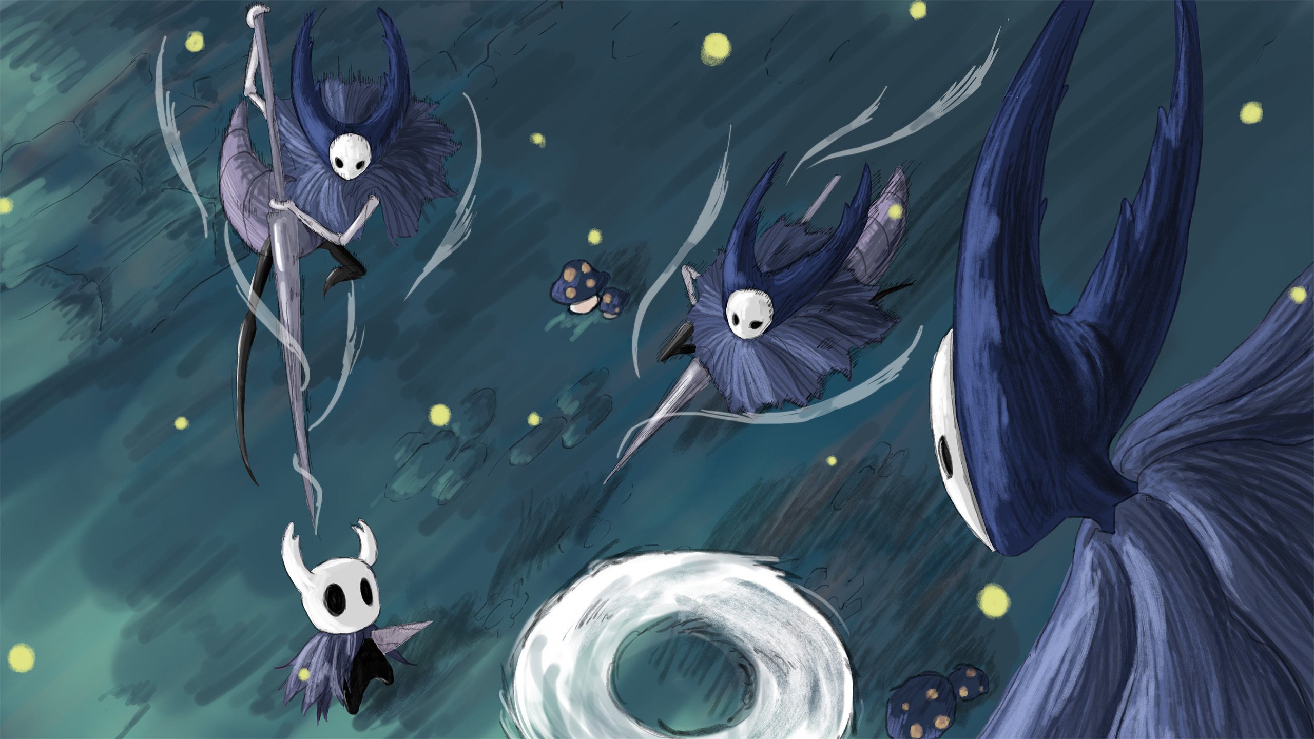 主机游戏 空洞骑士 螳螂村 蘑菇