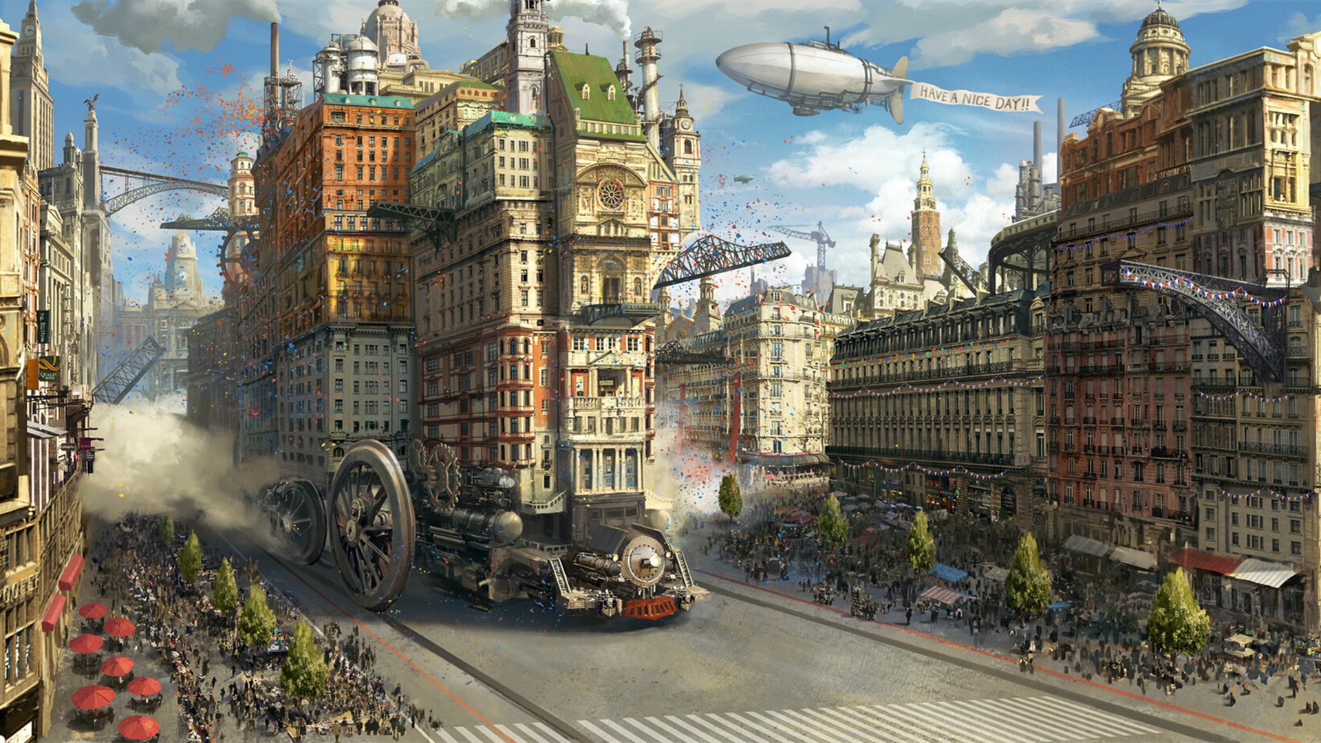 主机游戏 火车 飞艇 活动的房屋