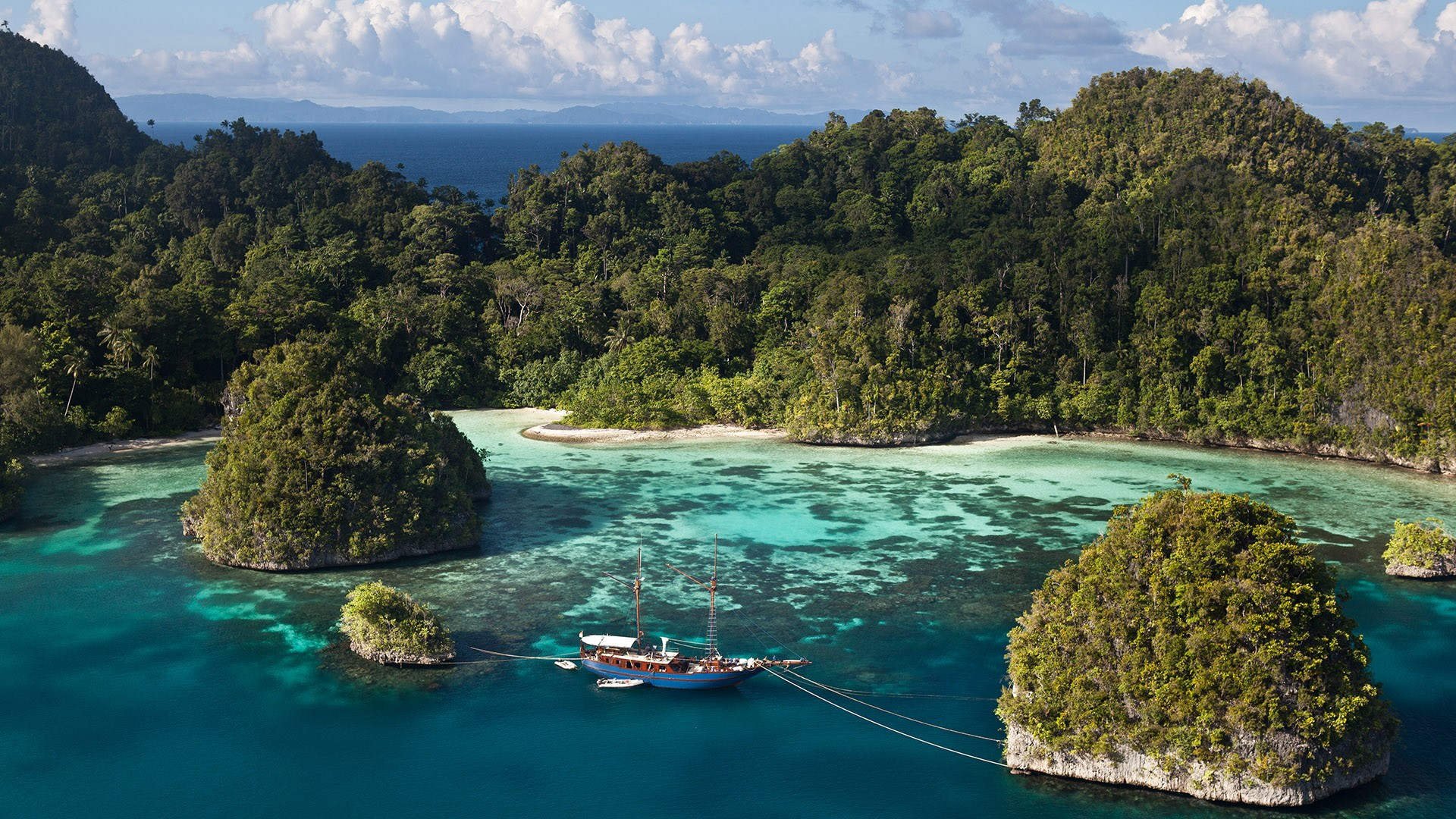 海洋天堂 海岛 海礁 海滩