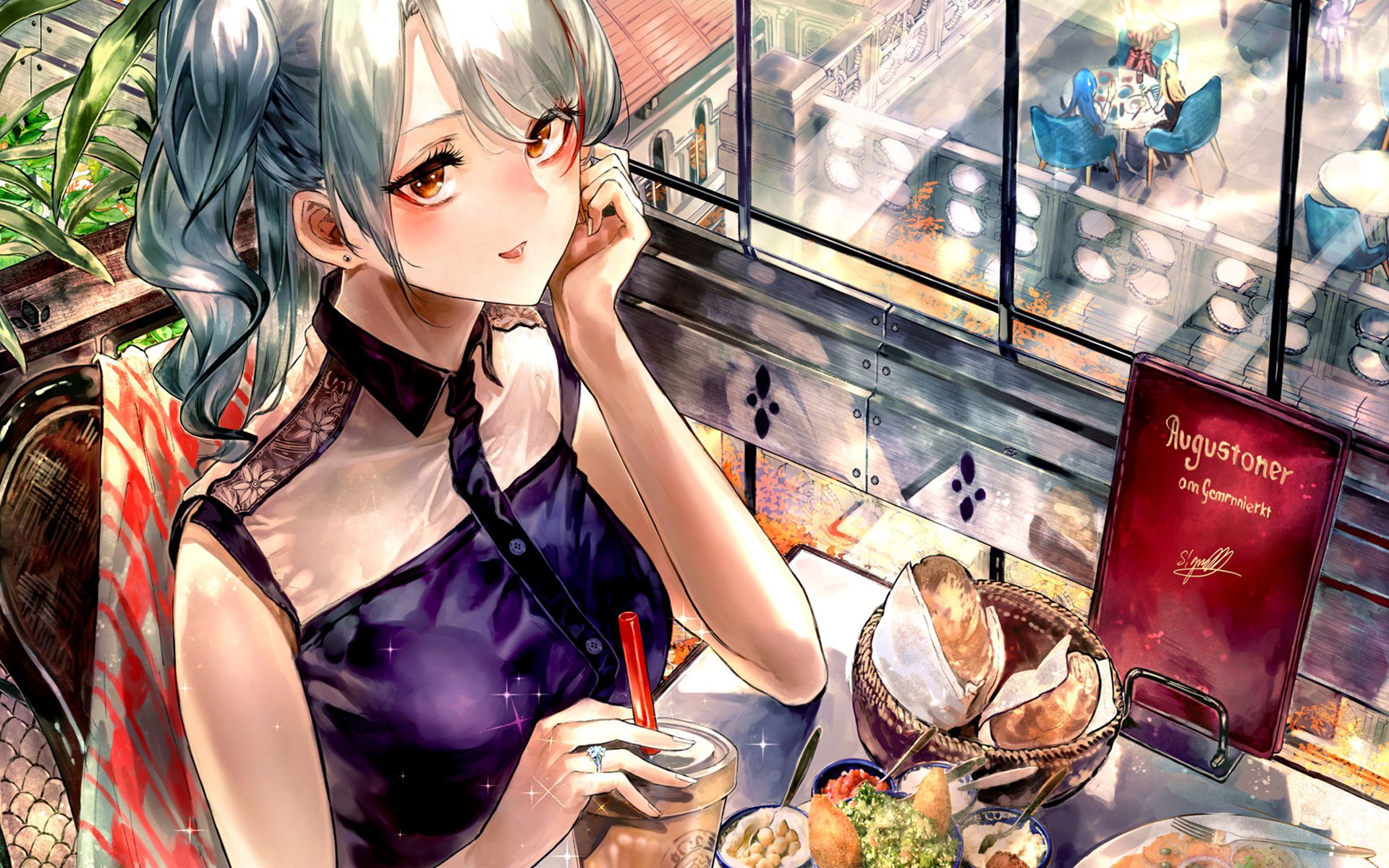 卡通人物 二次元 下午茶