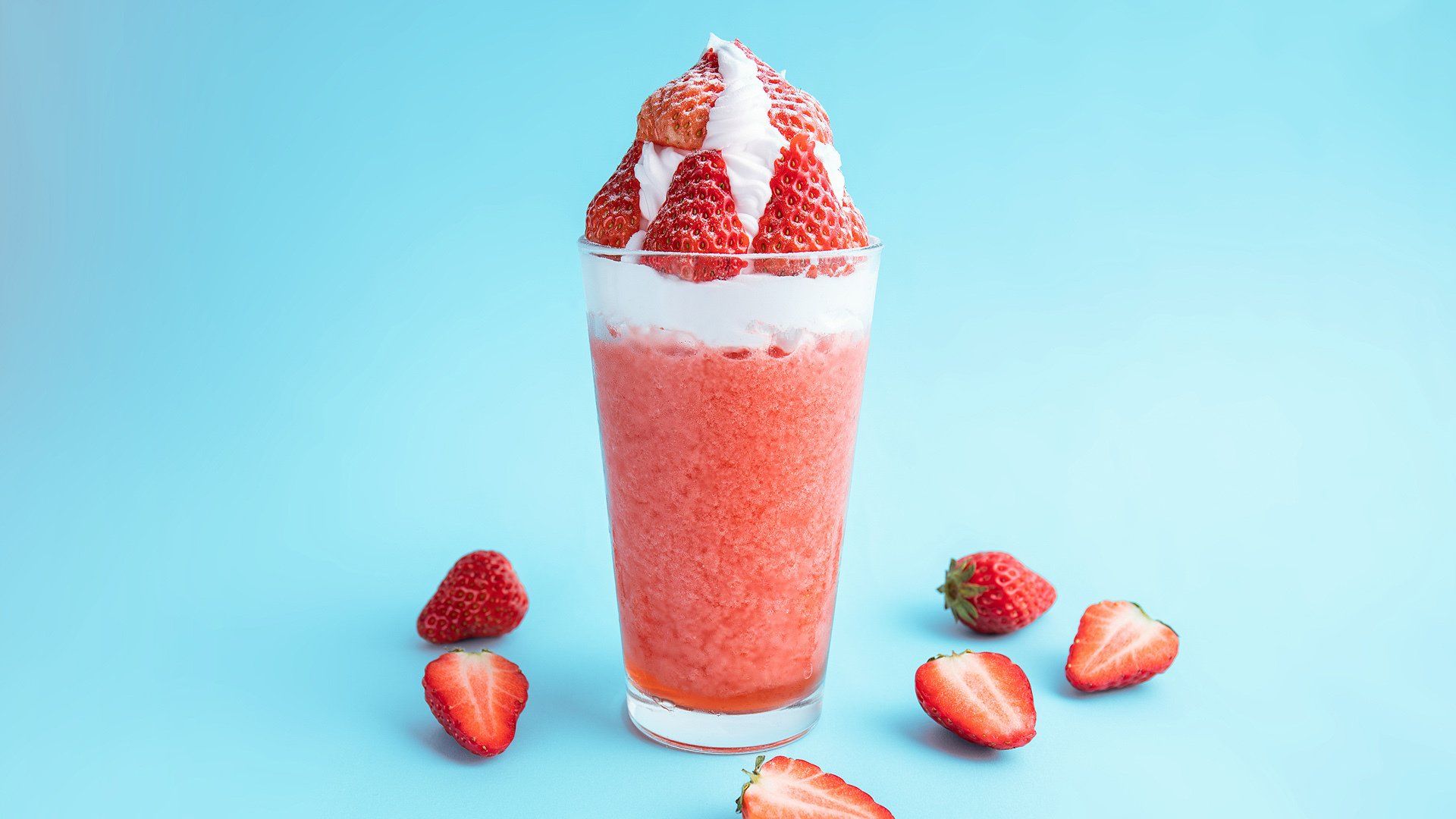 静物写真 草莓 冰淇淋