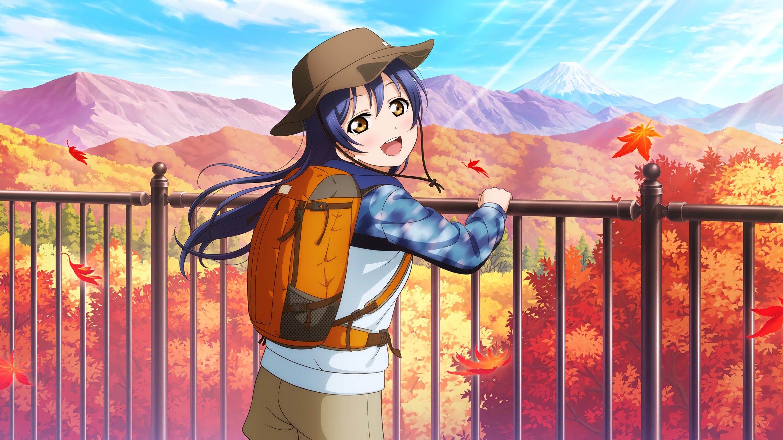 lovelive 秋天 郊游 红枫叶