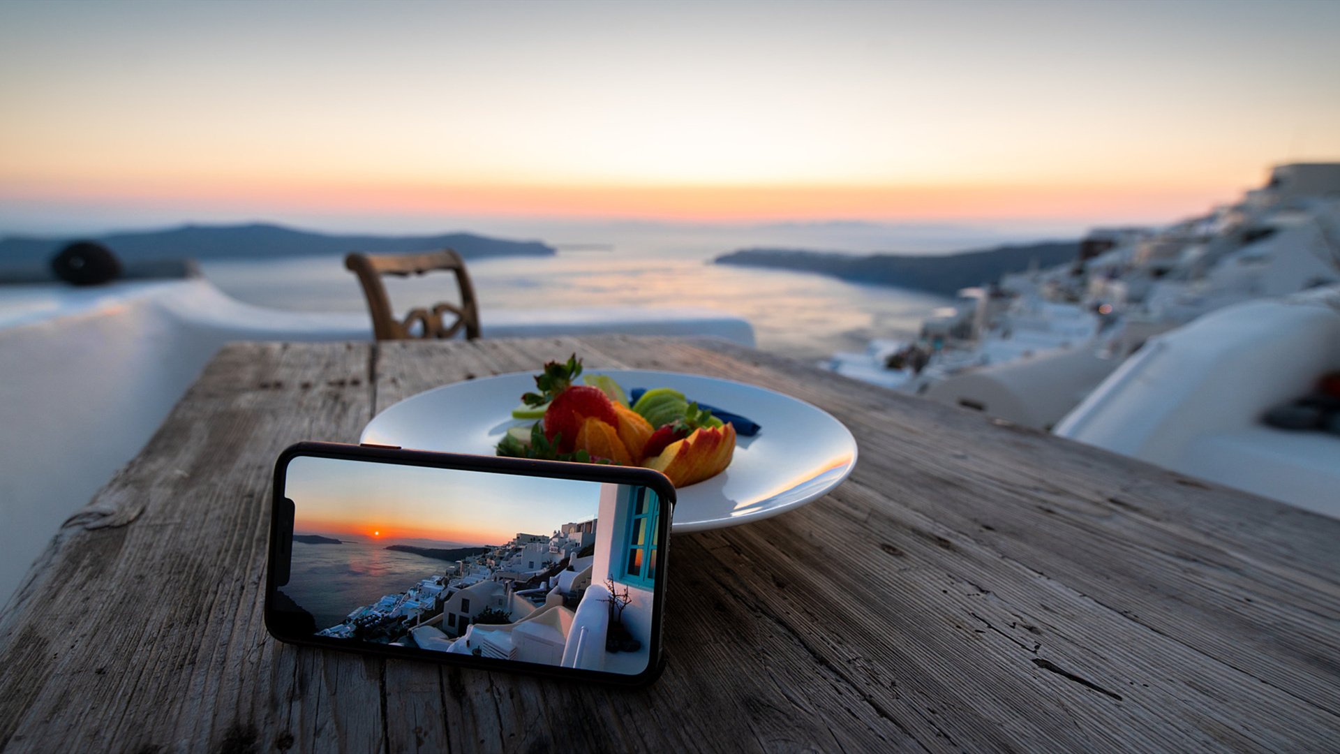 自然风光 地中海 点心 手机