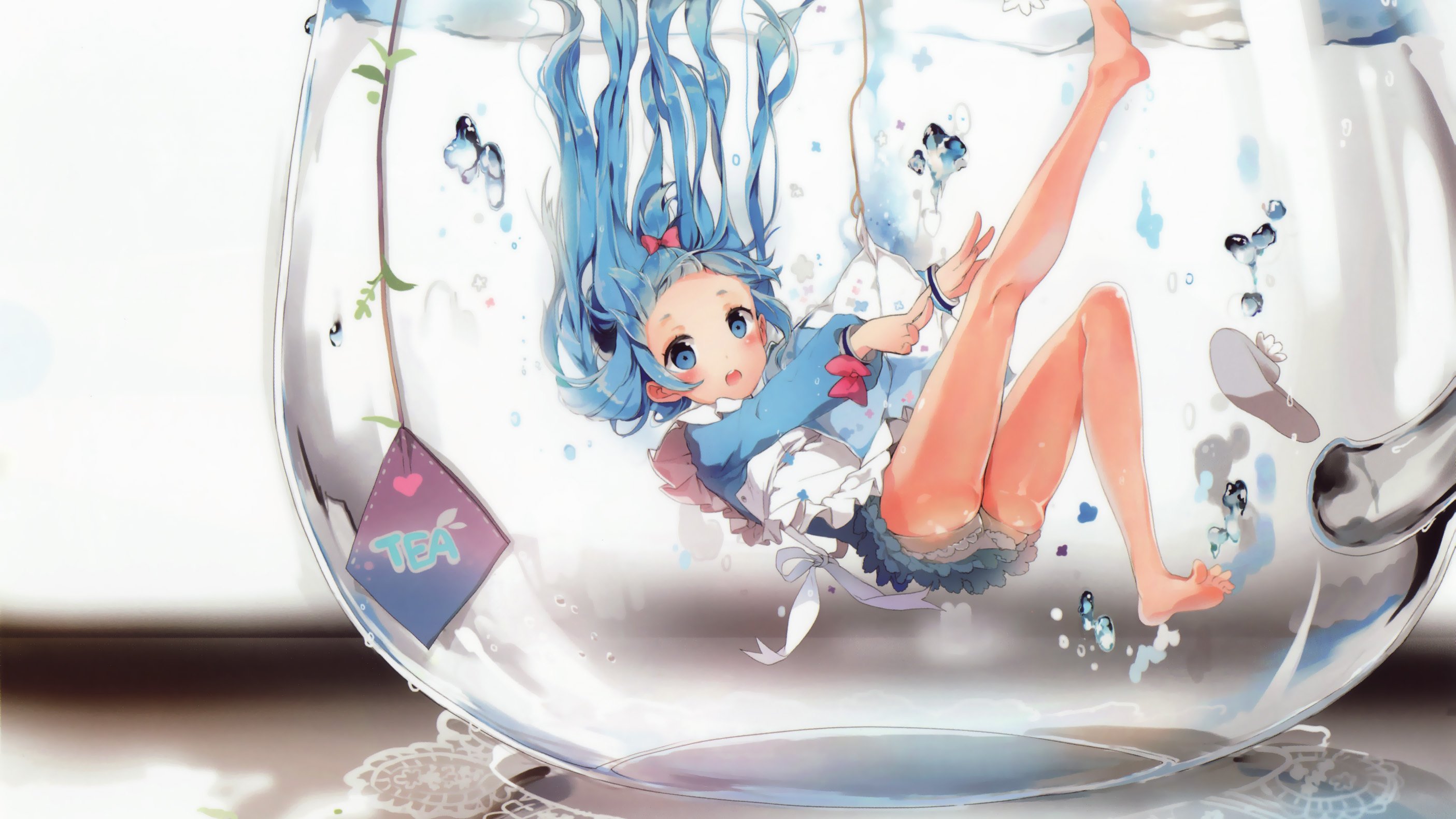 卡通人物 二次元 鱼缸 童话