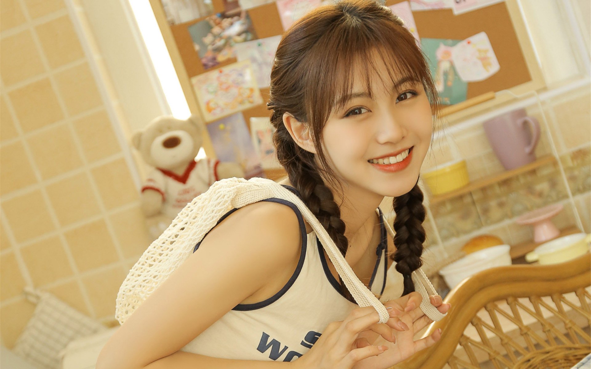 清纯 可爱 女孩 阳光