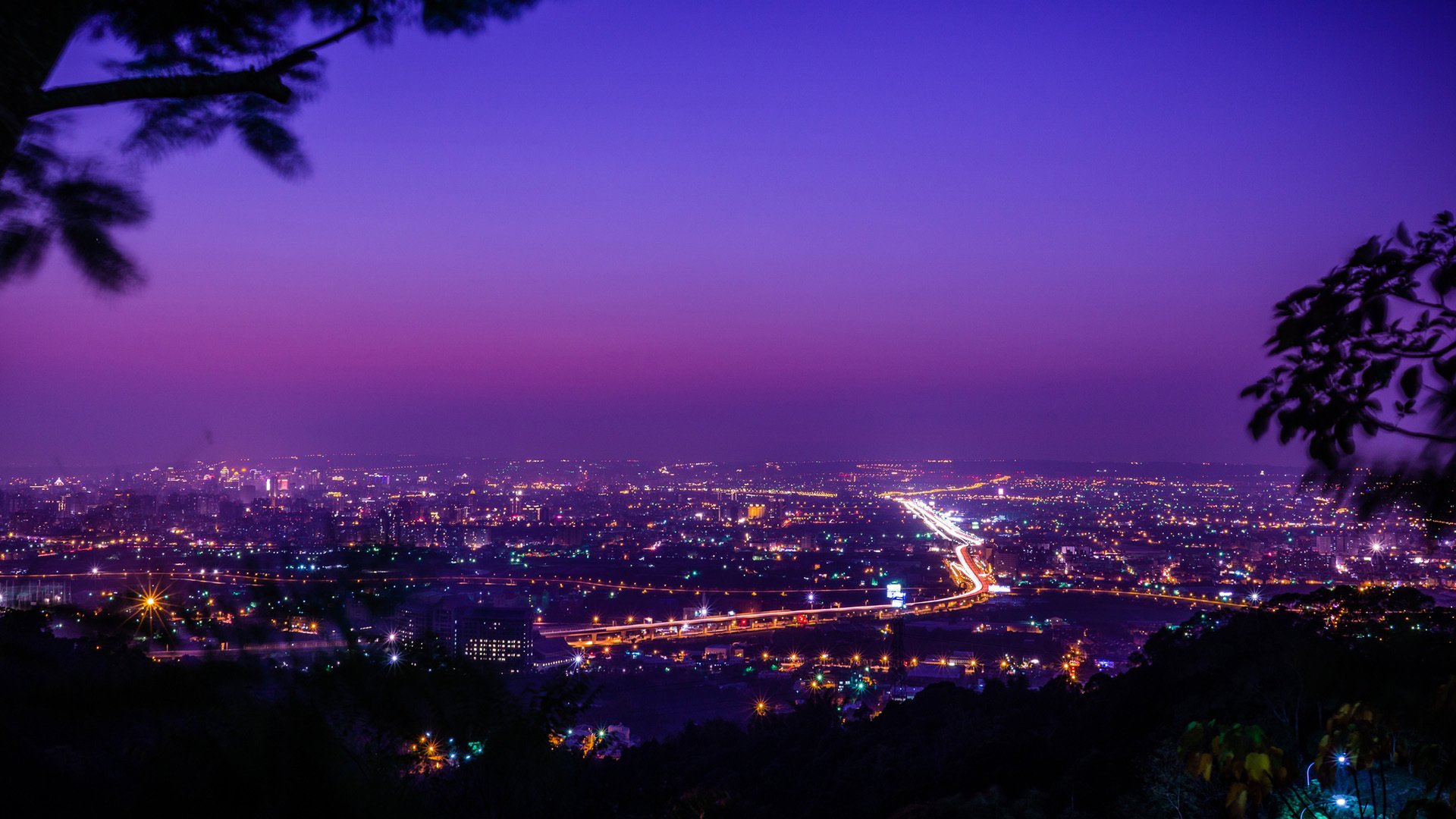 城市夜景 都市 璀璨 灯光 夜幕