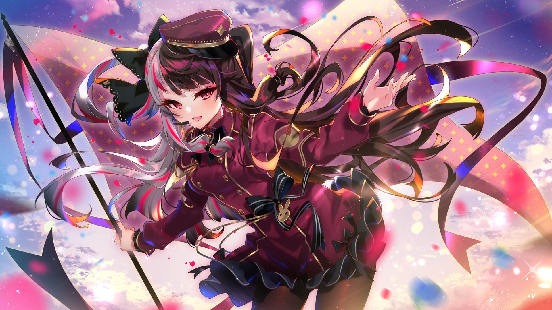 动漫  粉裙  美女  性感  美腿