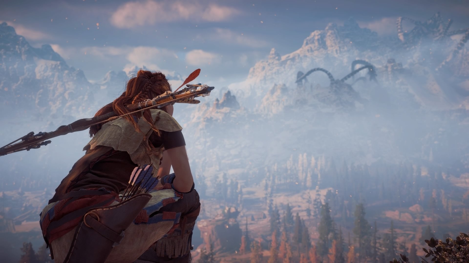 主机游戏 弓箭 山顶 俯瞰