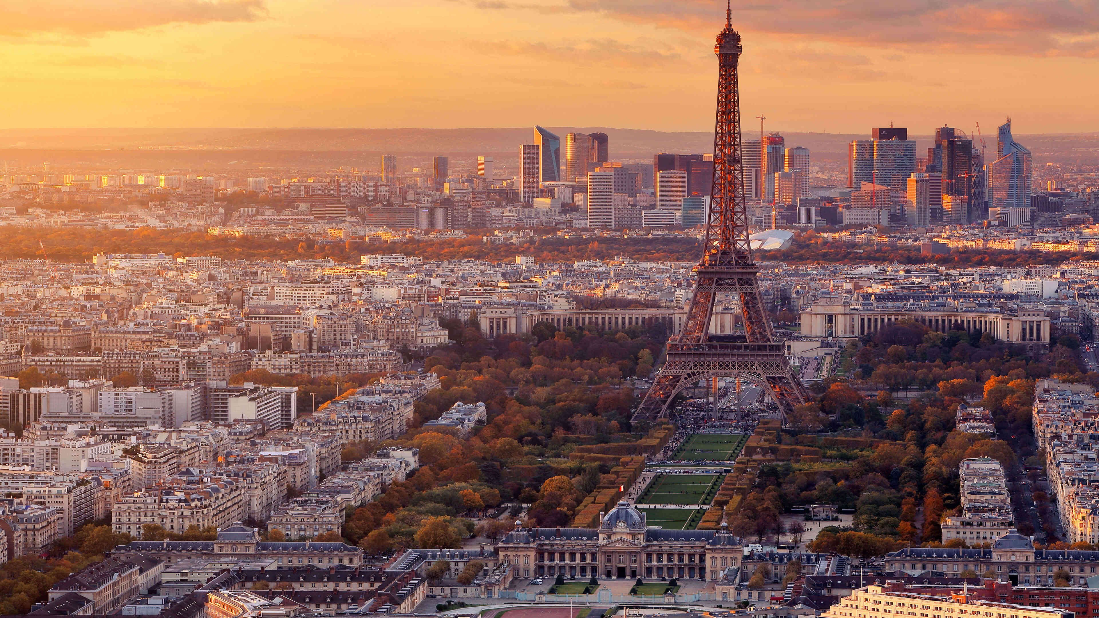 城市夜景 巴黎 埃菲尔 铁塔