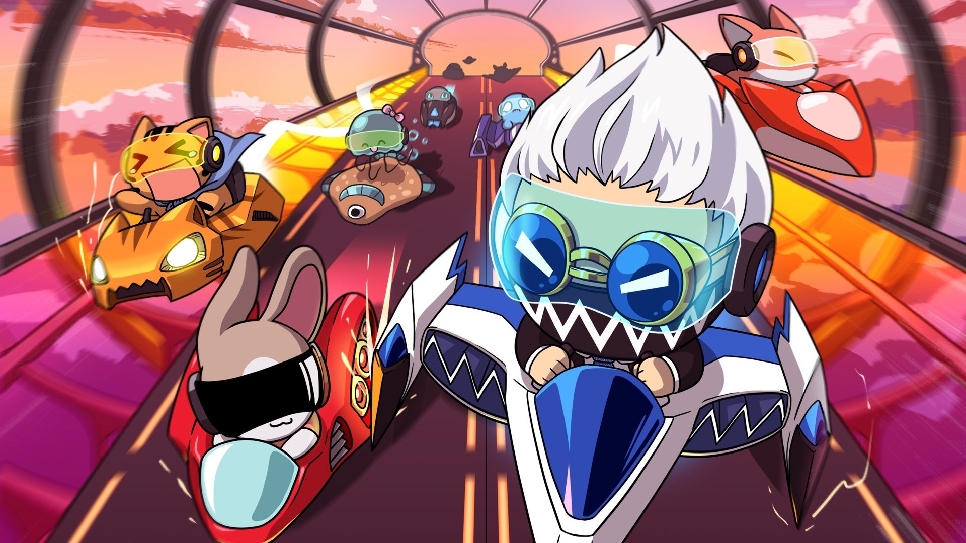 隧道 比赛 赛车