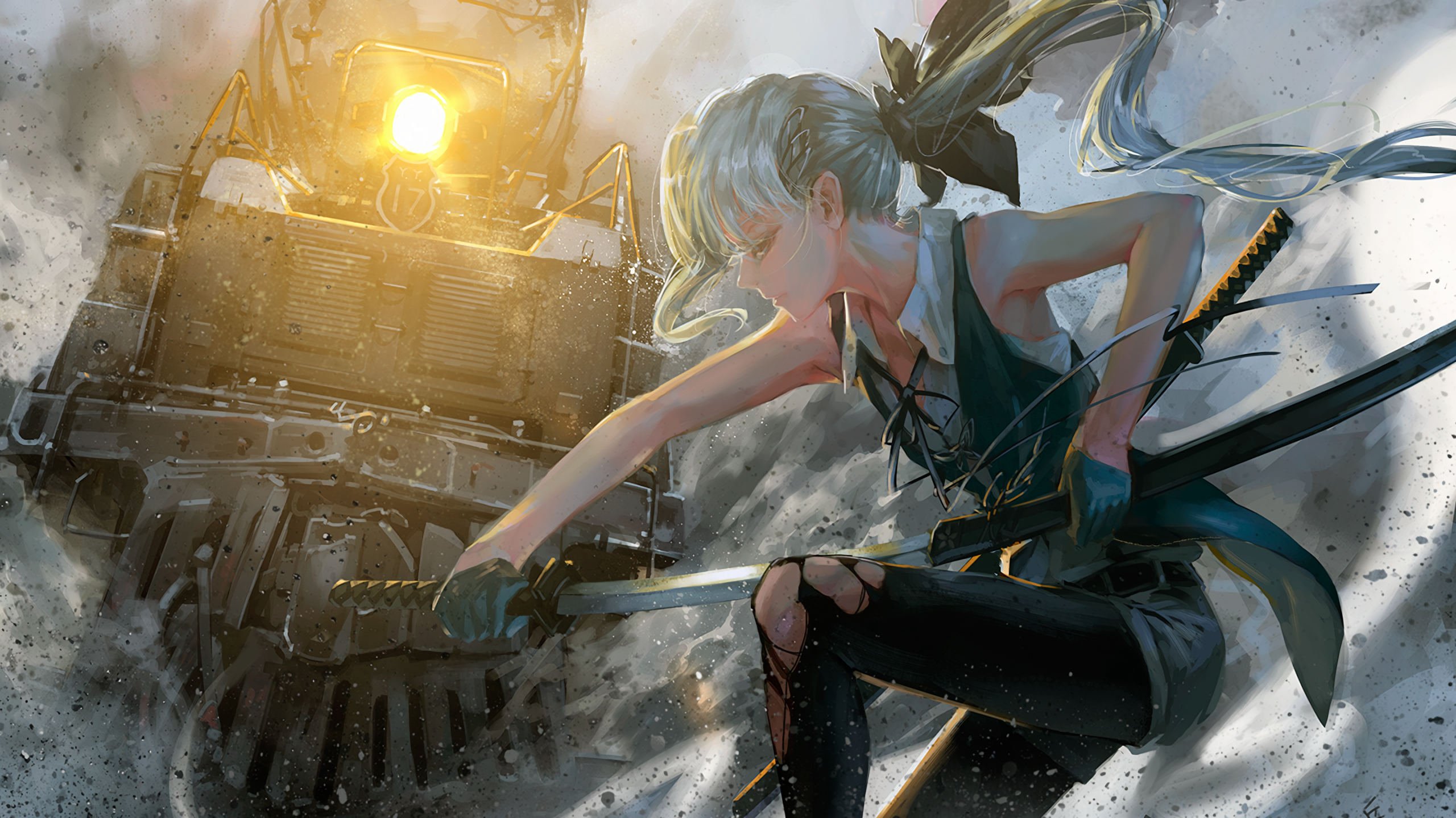 卡通人物 二次元 刀 战争