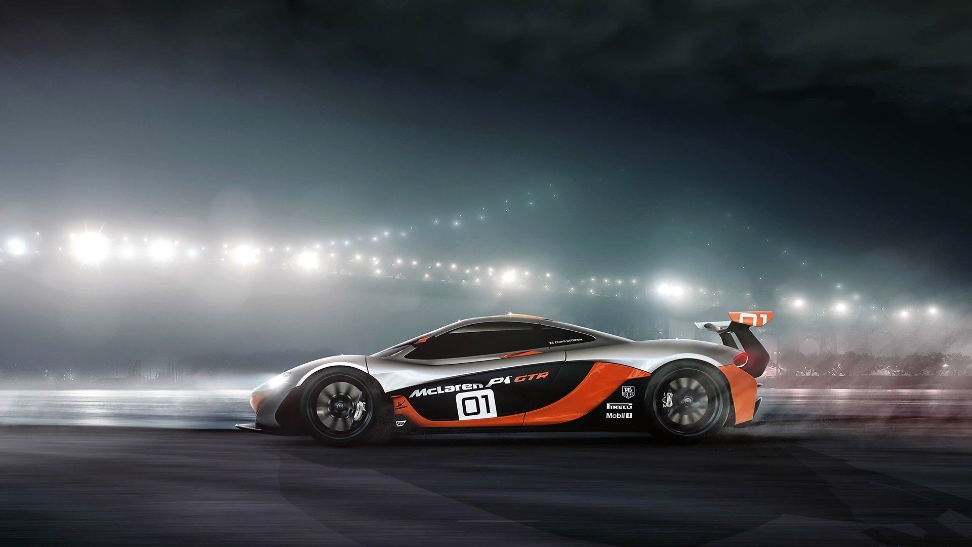 迈凯伦 跑车 赛车 赛场