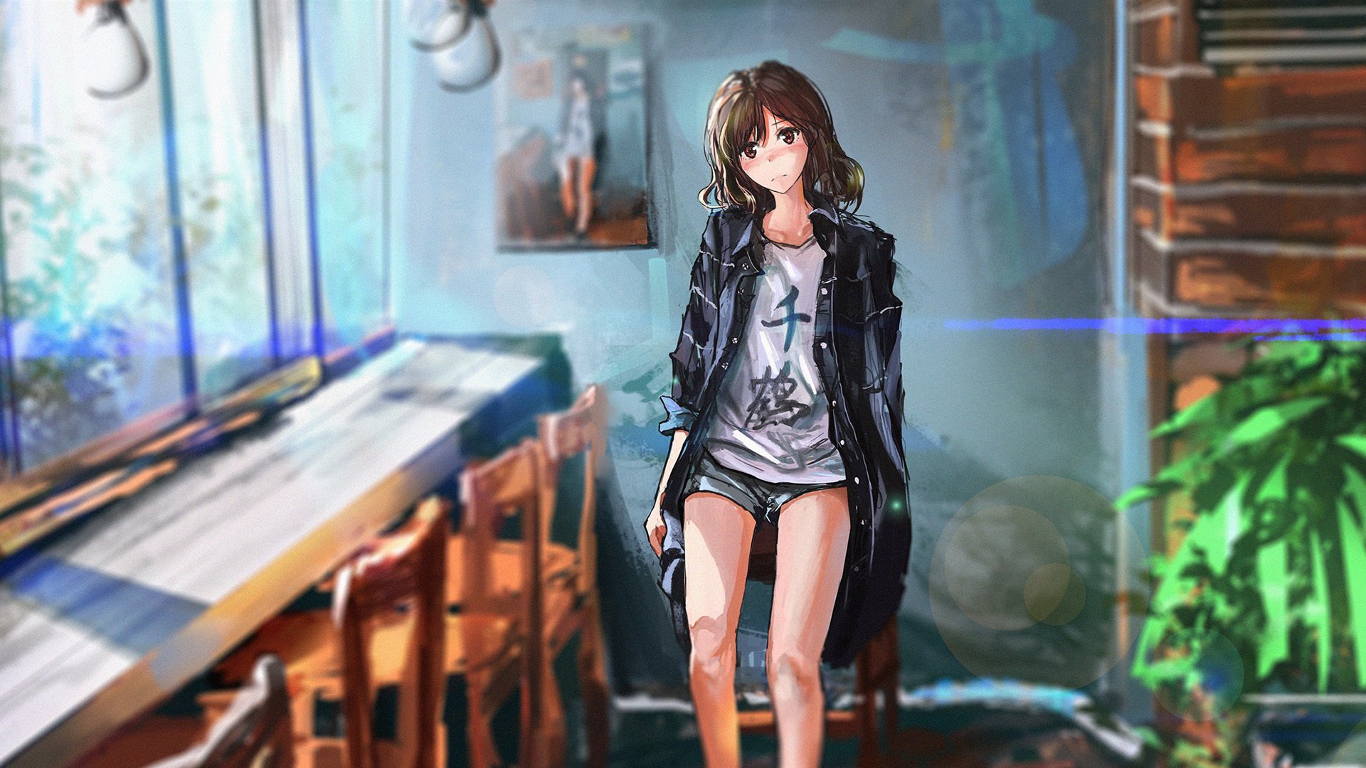 阳光房 植物 椅子 千鹤