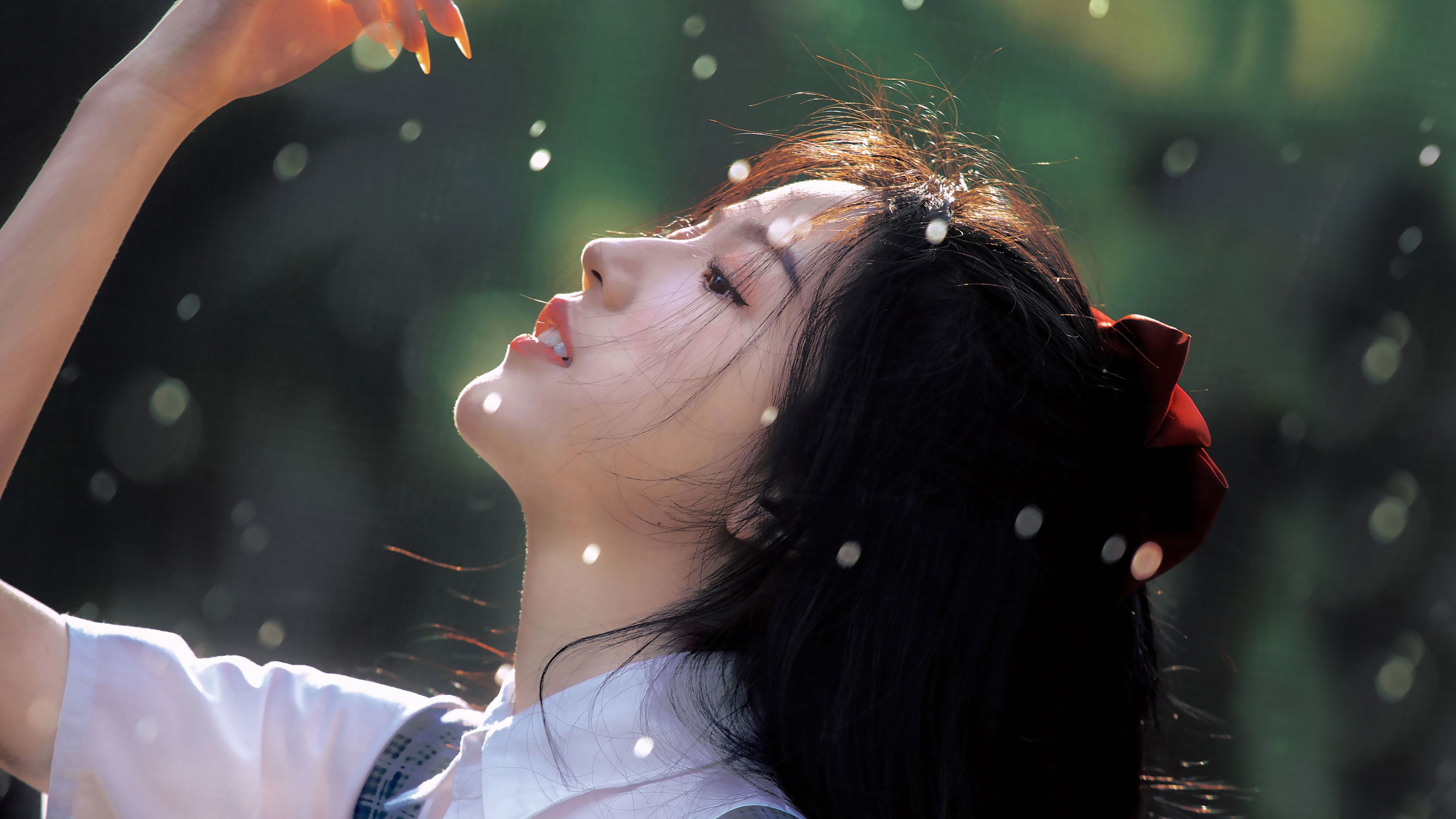 清纯 森系 抬头