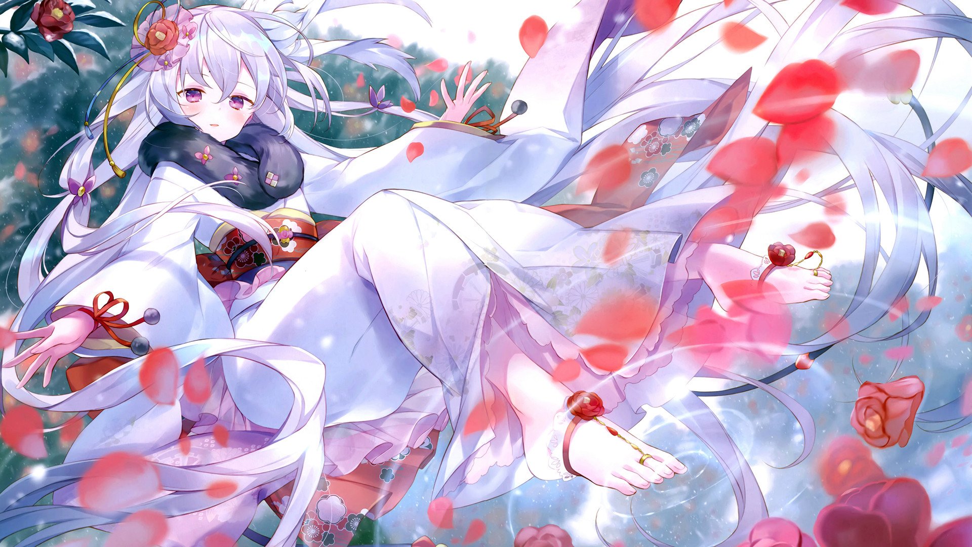 动漫  好看 长卷发  少女