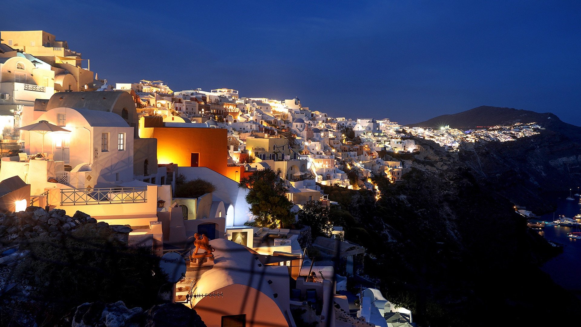 自然风光  蓝白世界   圣托里尼风光