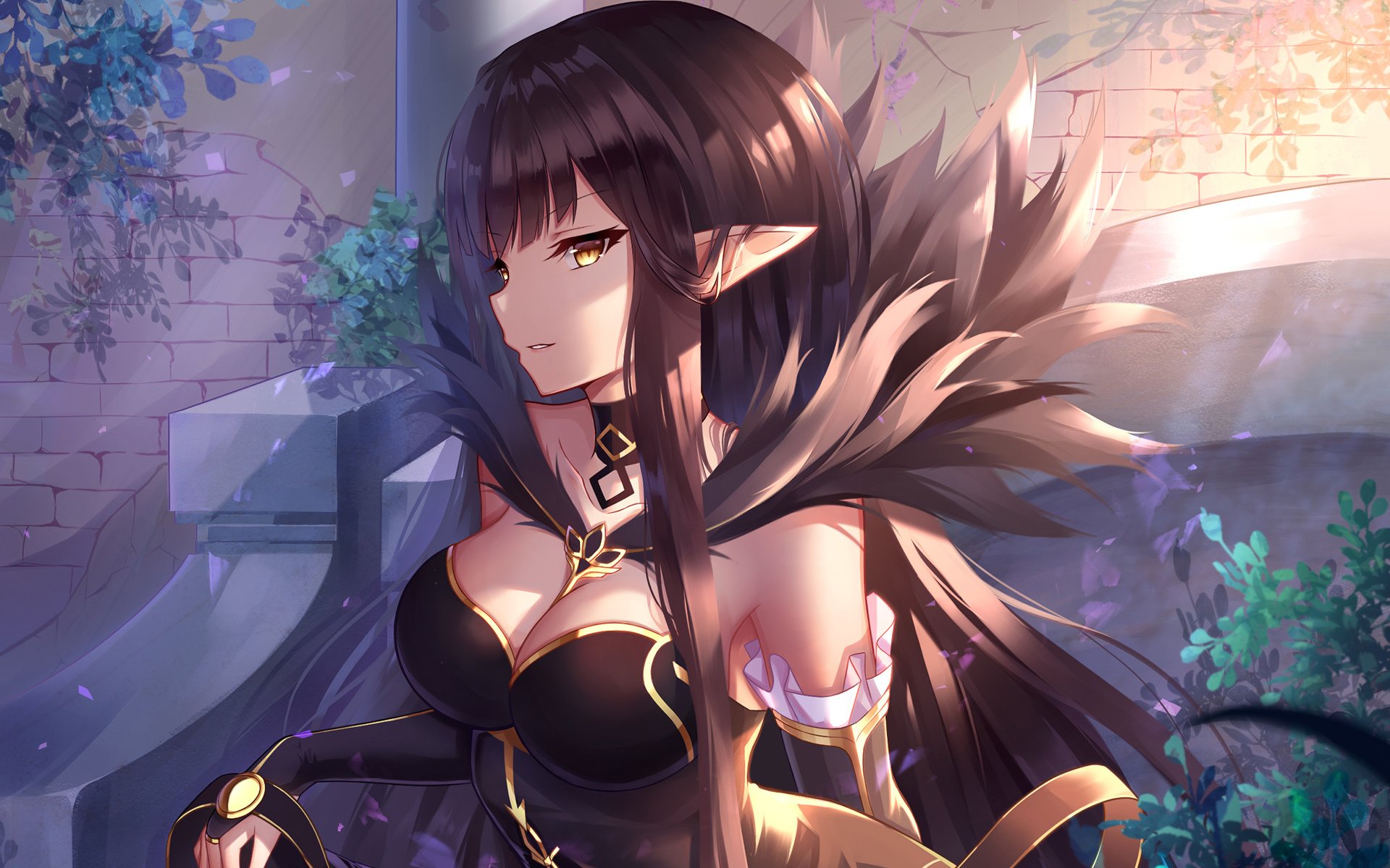 动漫 好看  长卷发  动漫少女