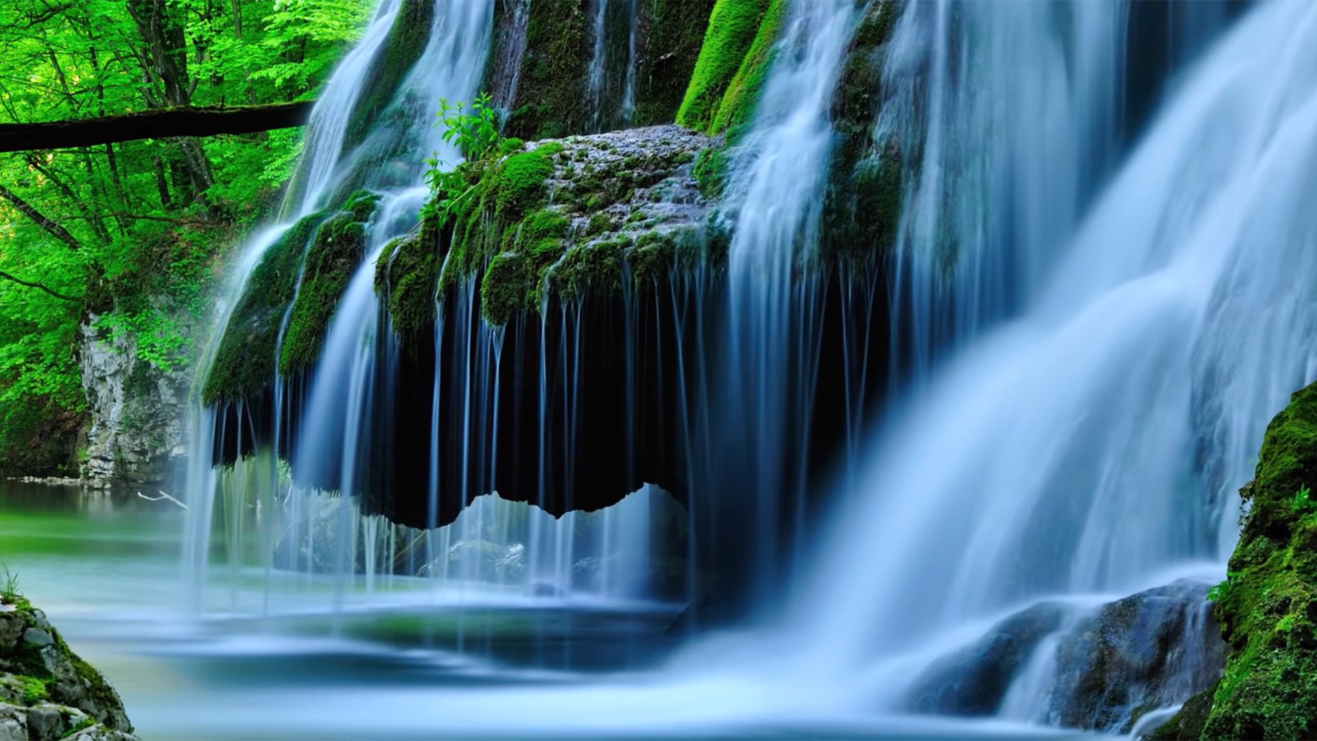 夏日炎炎 瀑布 水帘洞 丛林