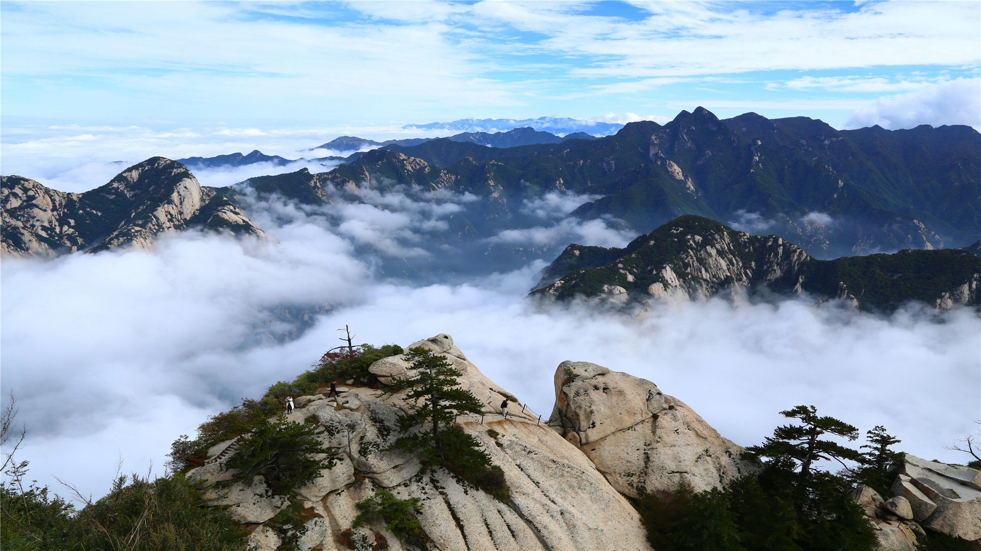 自然风光 华山  云海  奇观风景