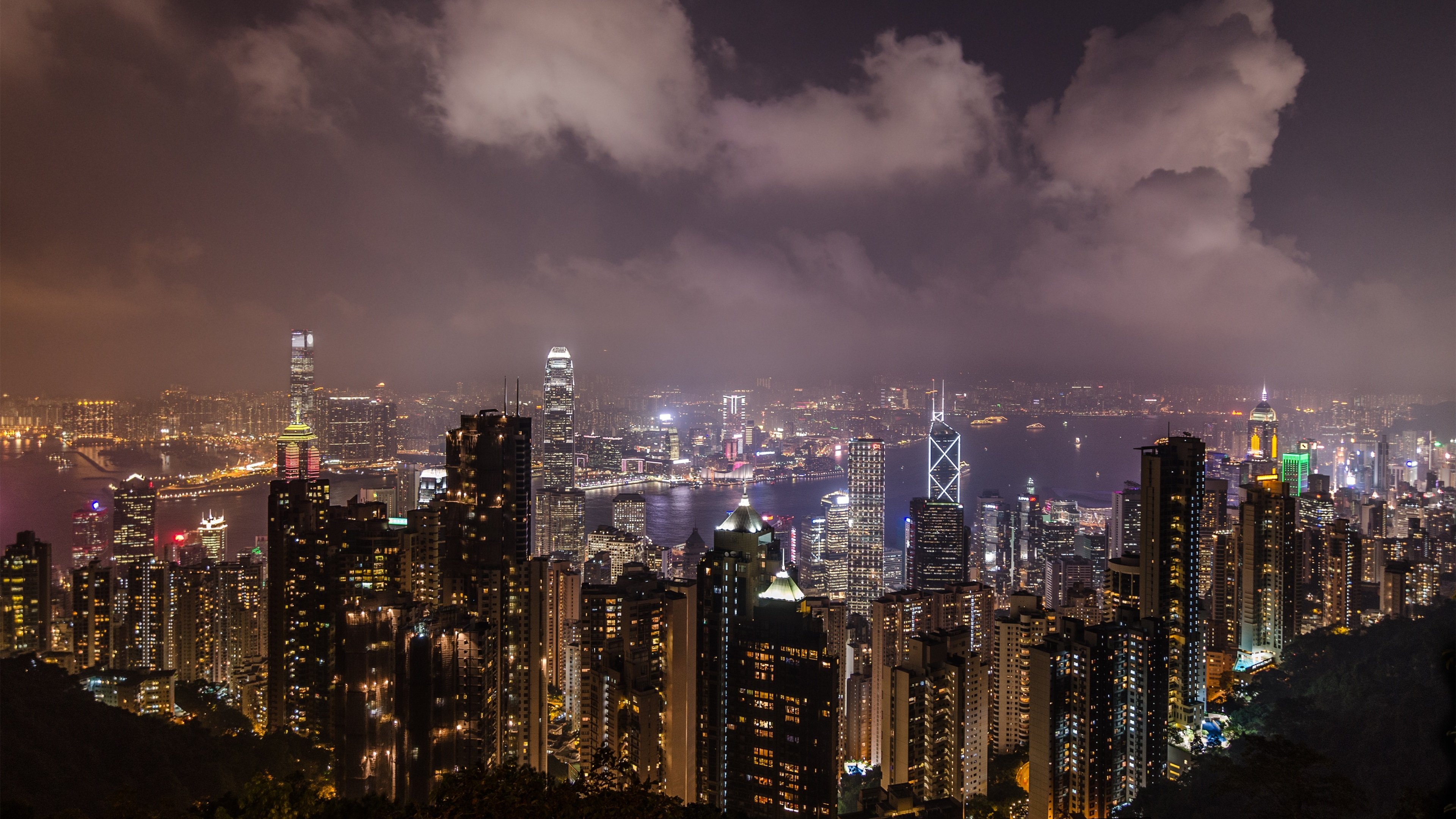 香港 夜景 维港