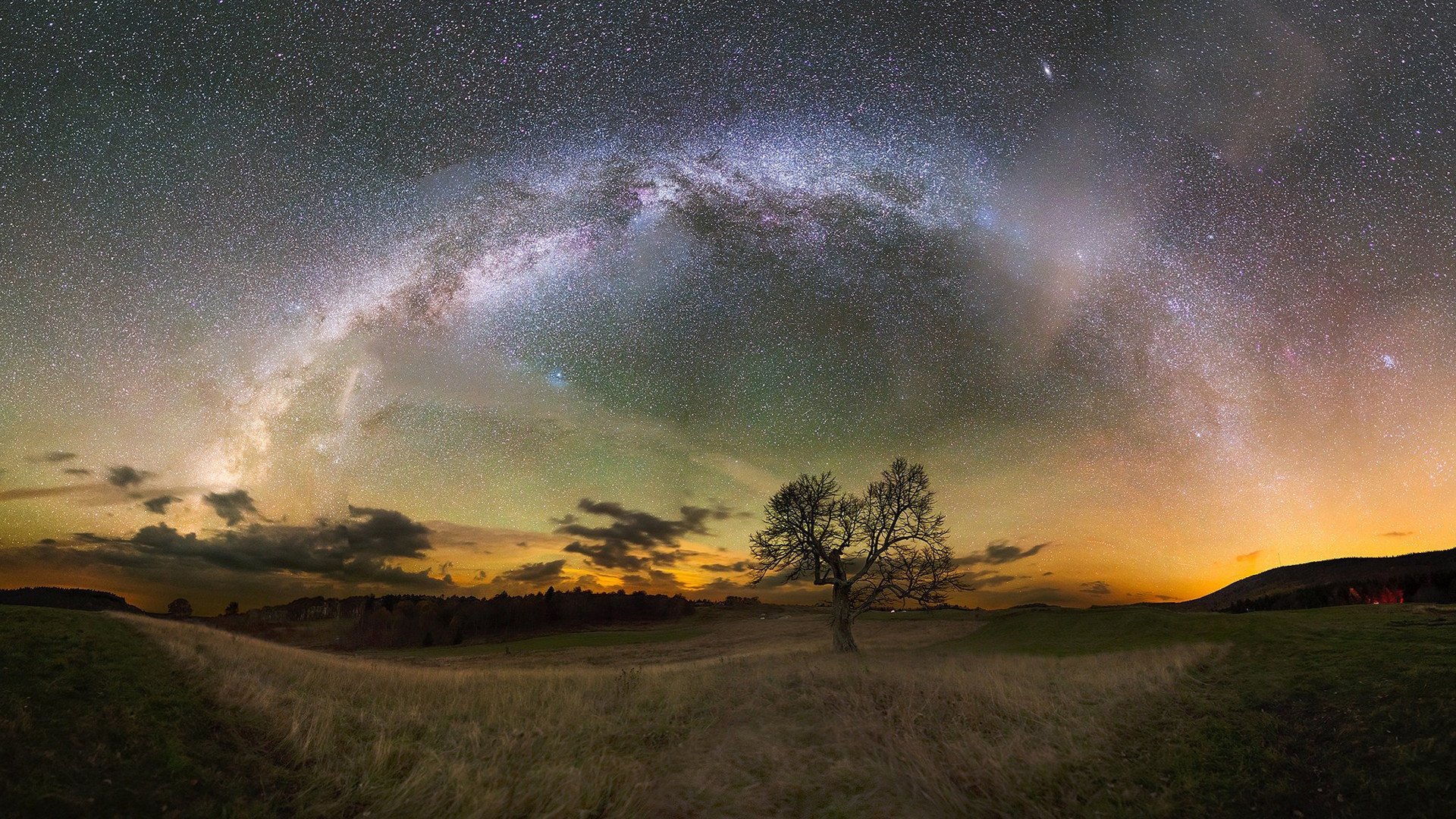奇幻梦境 星空 旷野 繁星 草原