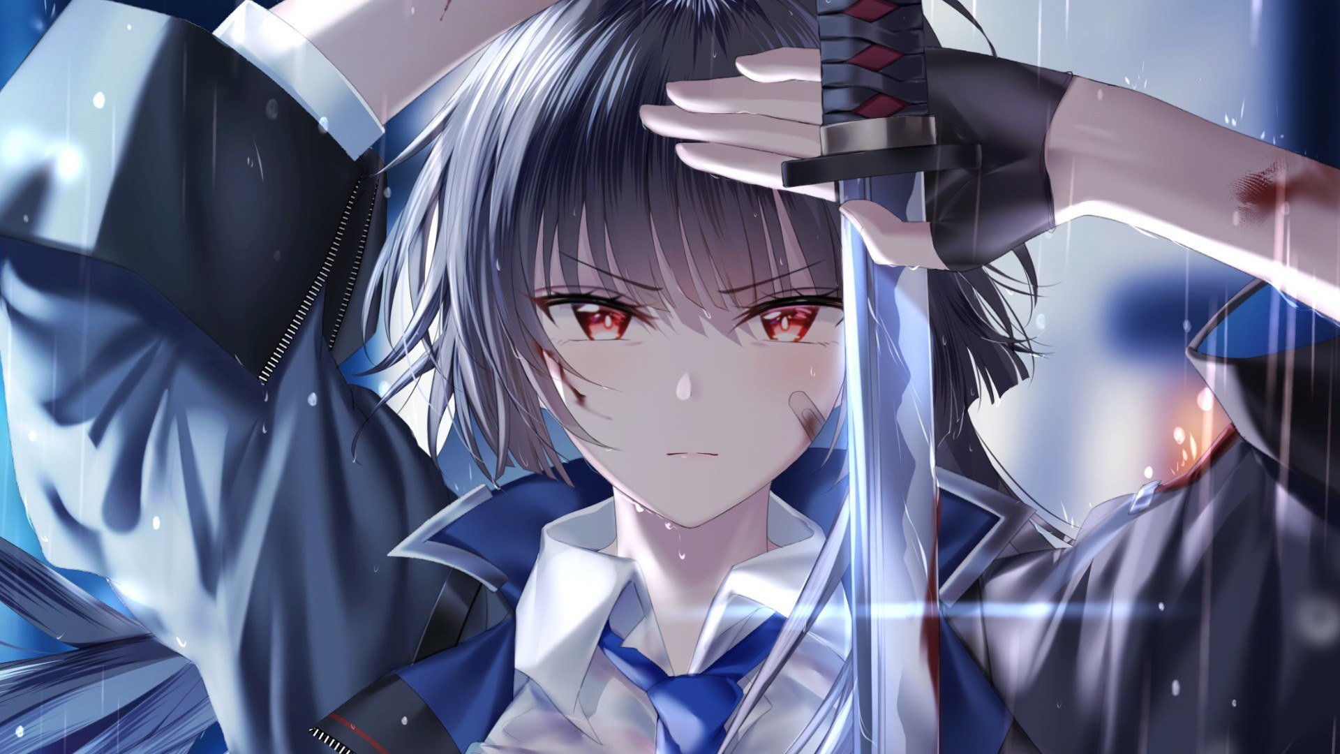 卡通人物 二次元 剑