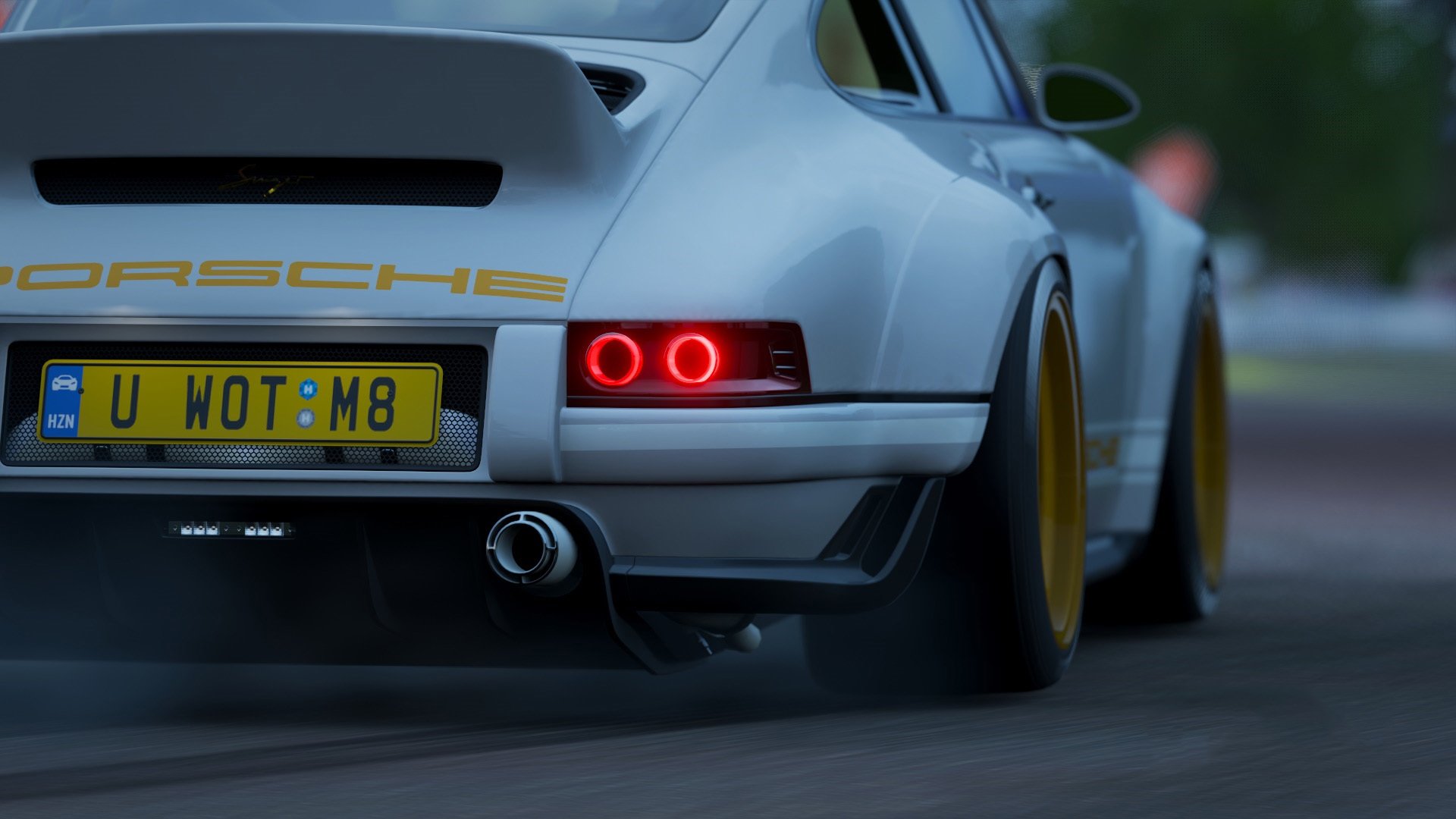 保时捷 跑车 将尾灯