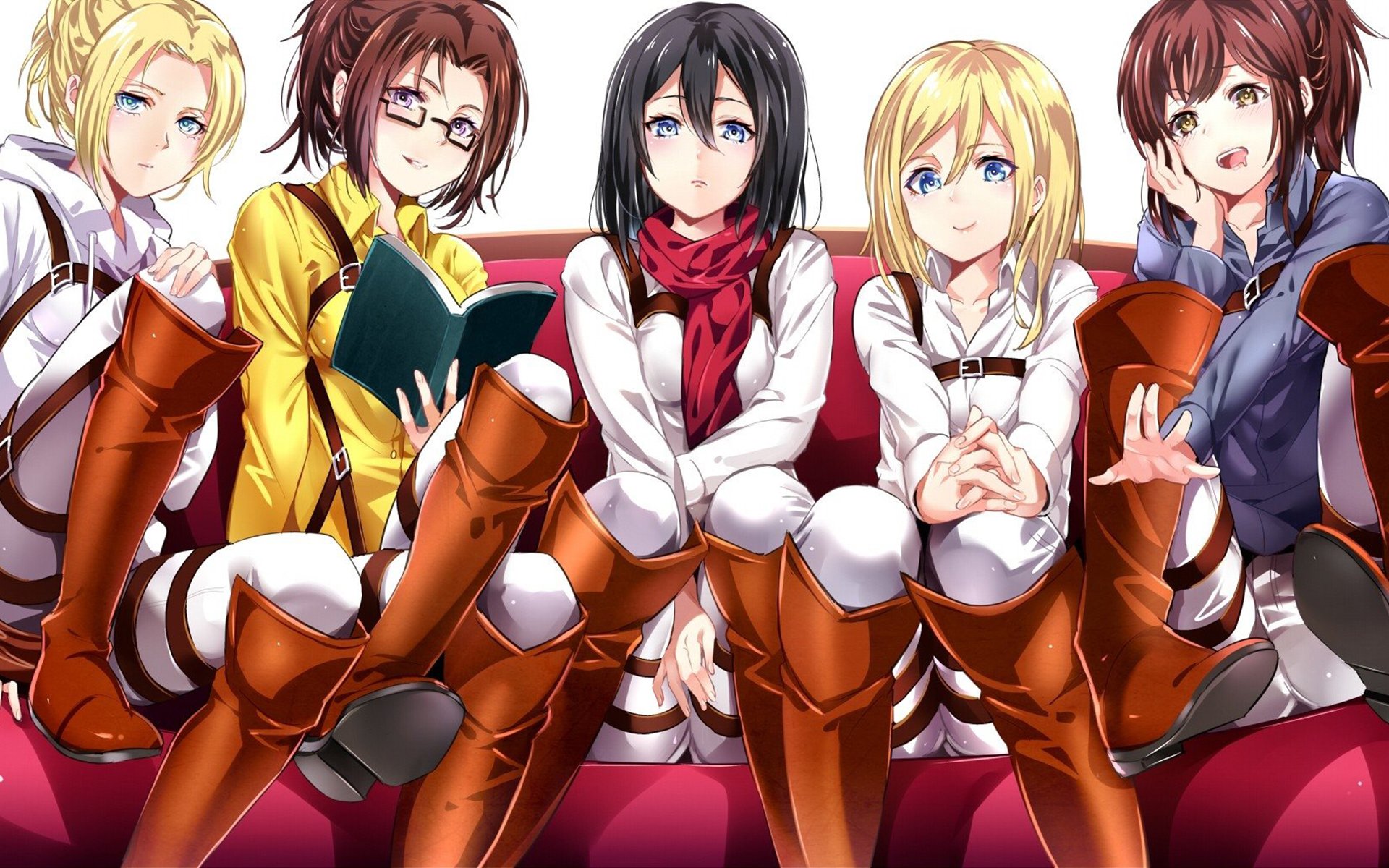 卡通人物 进击的巨人 三笠