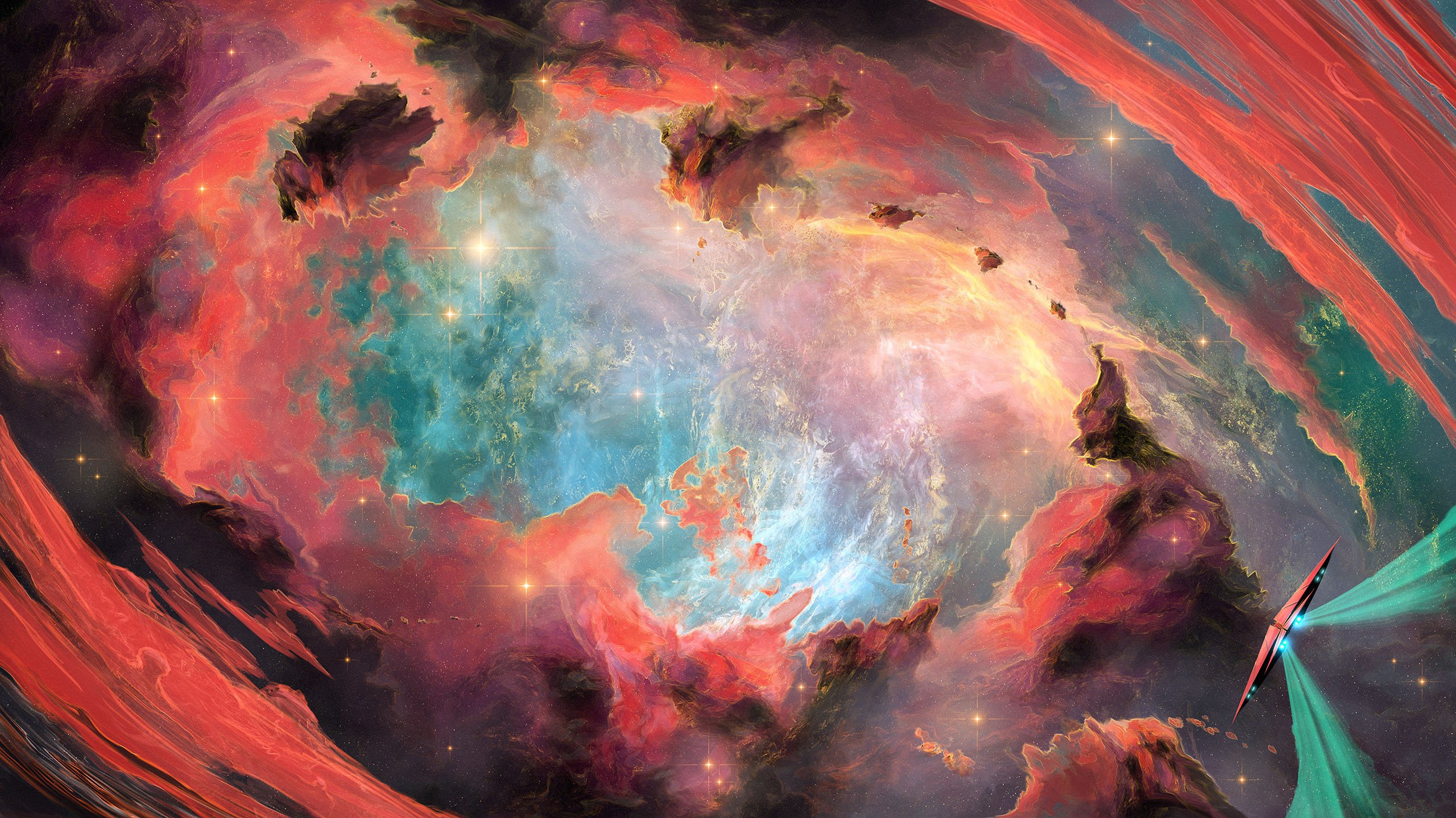 宇宙 太空 星系 星云 飞船