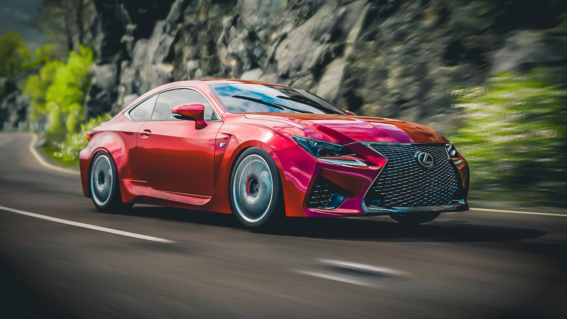 雷克萨斯 跑车 速度 行驶 红色跑车