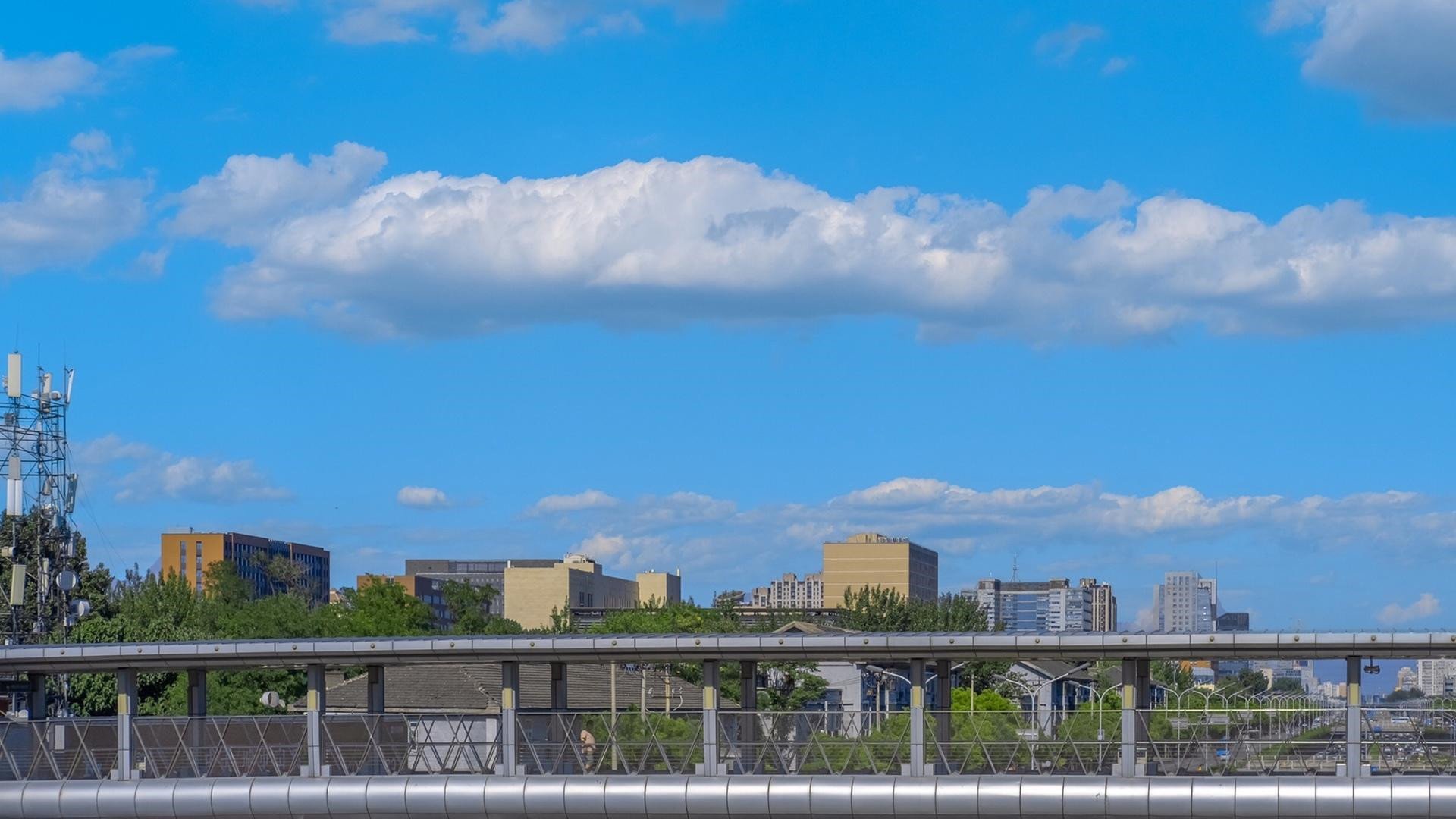 蓝天白云 北京郊外 天空