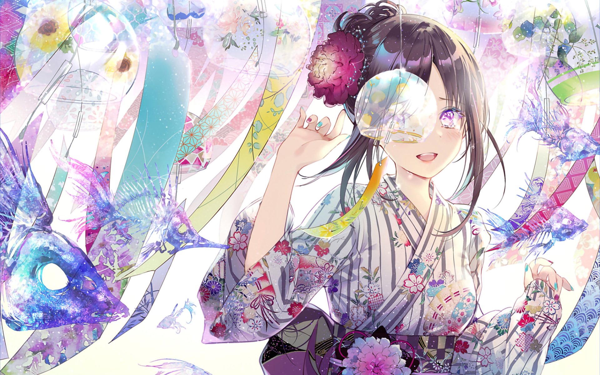 卡通人物 日本 和服 梦境